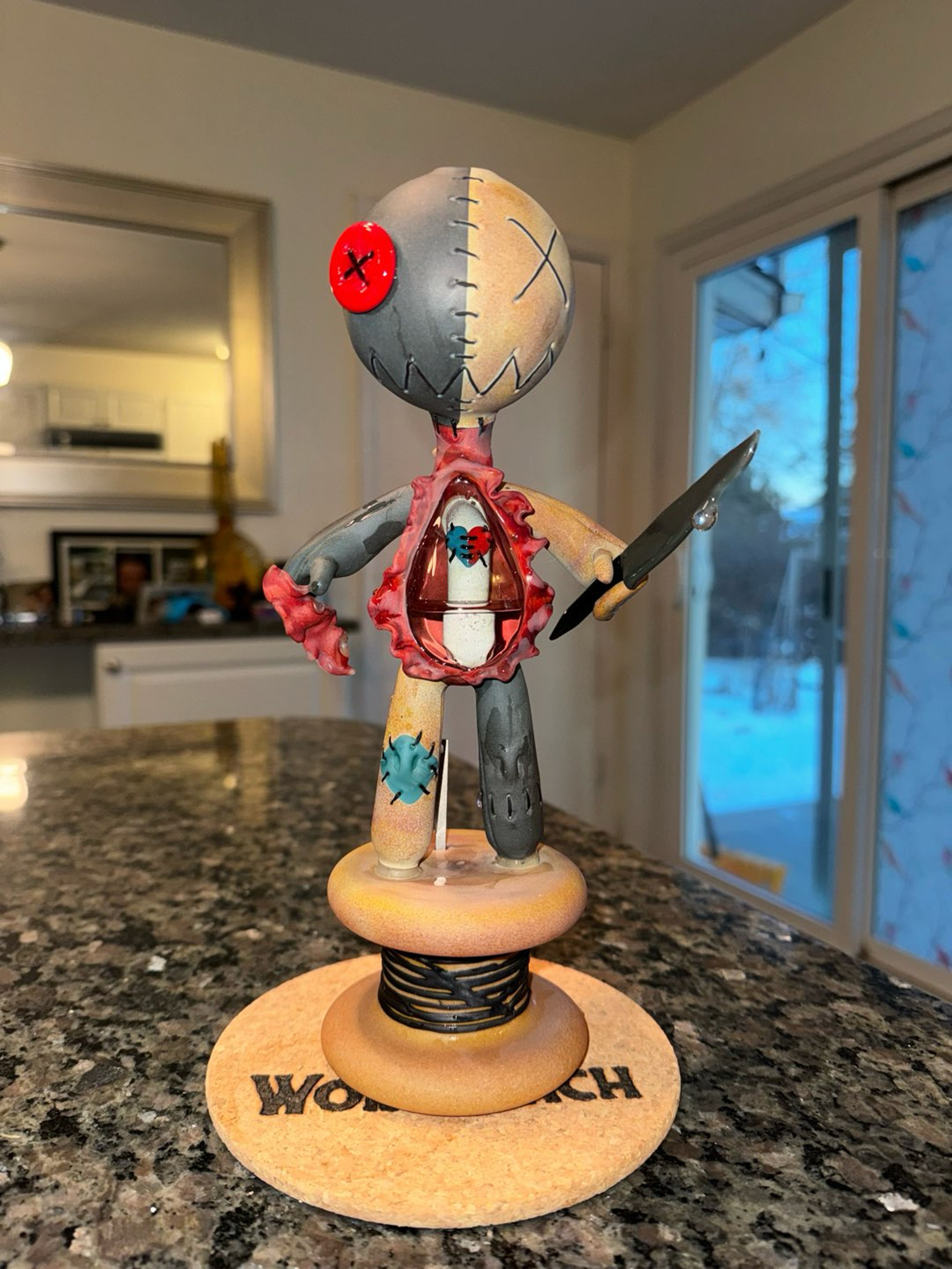 Preview pic of Standing Muller Voodoo Doll With Removable Knife Dabber