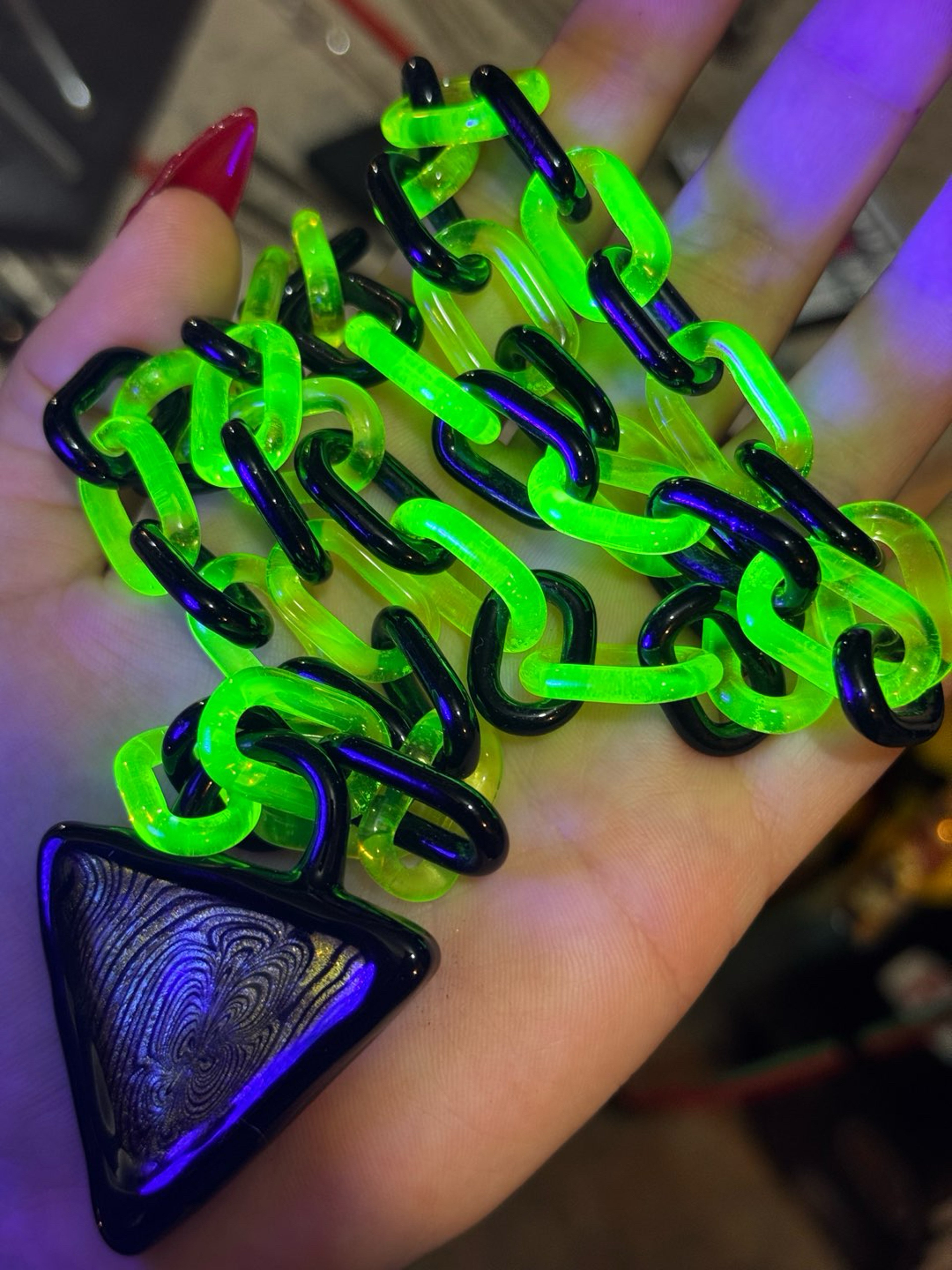 Preview pic of KSR x Fisk Illuminati x Galaxy Chain Dichro Pendant Collab