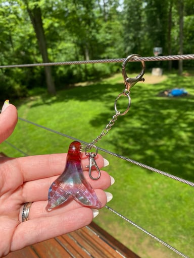 Preview pic of Glass Mermaid Tail Keychain
