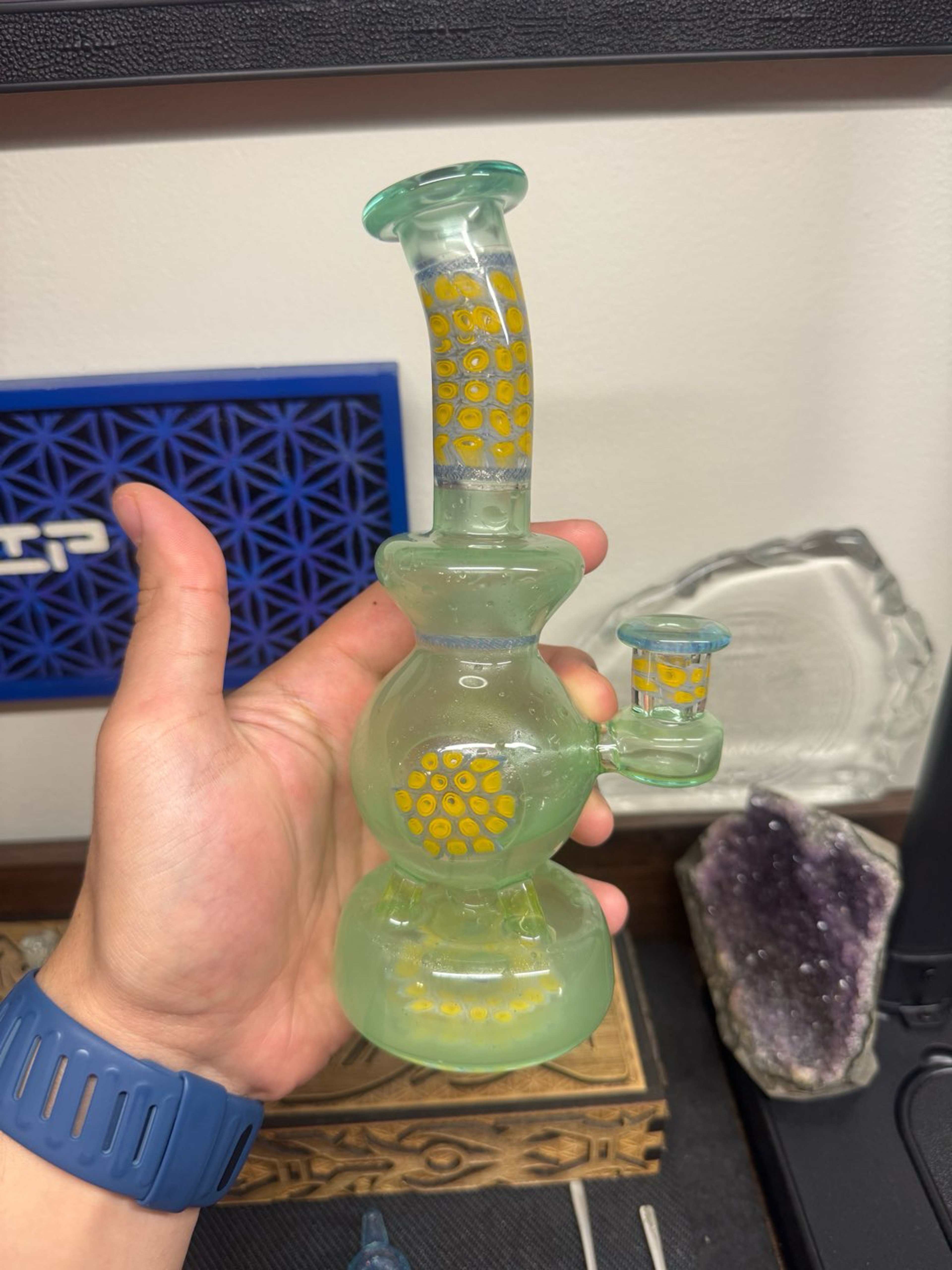 Preview pic of Haaps glass x white bread (repaired neck)