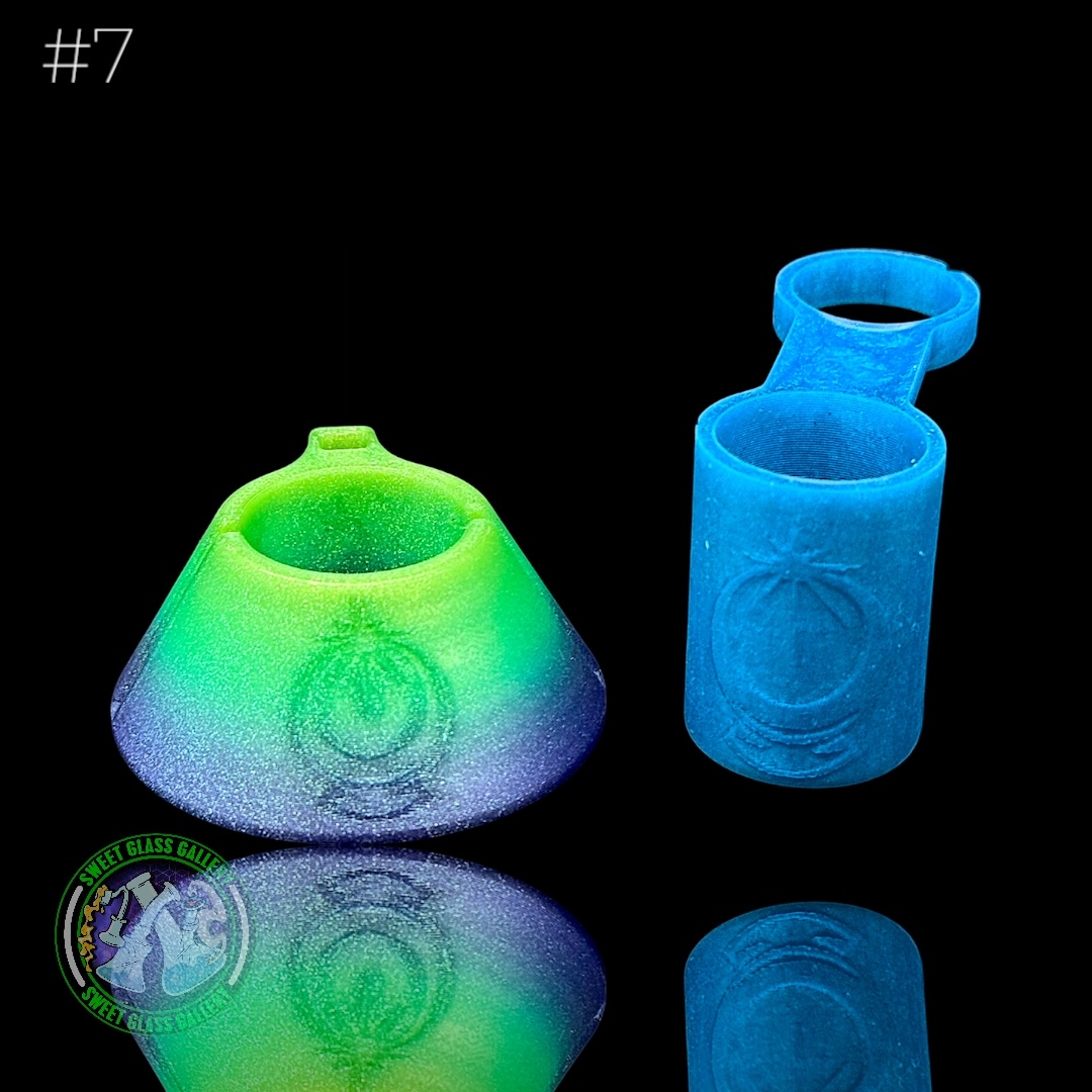 Preview pic of One Trick Pony - Pivot Tether + Stand #7 - Blue & Green/Purple