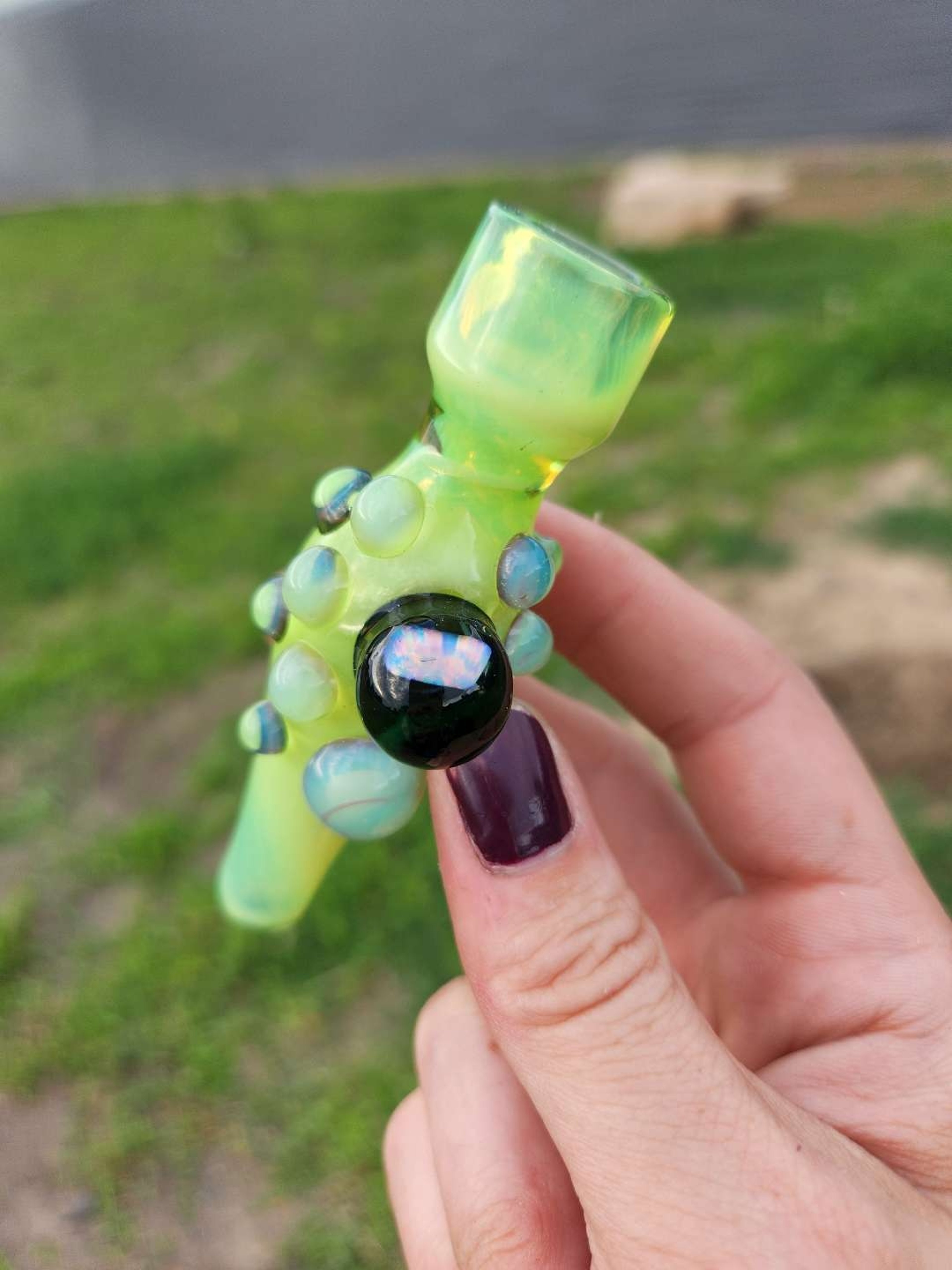 Preview pic of ¡Ludeman Slyme x Sea Slyme x Opal Chillum! **HAS A SMALL CHIP**
