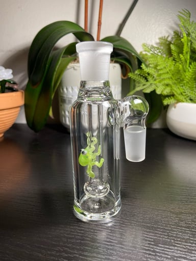 Preview pic of 18mm Glass ash catcher Green slyme Octopus