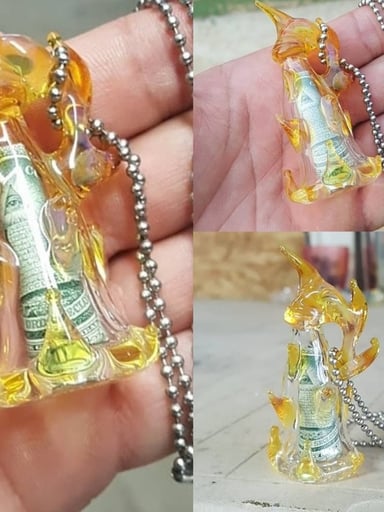 Preview pic of 'All Seeing Eye' Molotov Cocktail Pendant