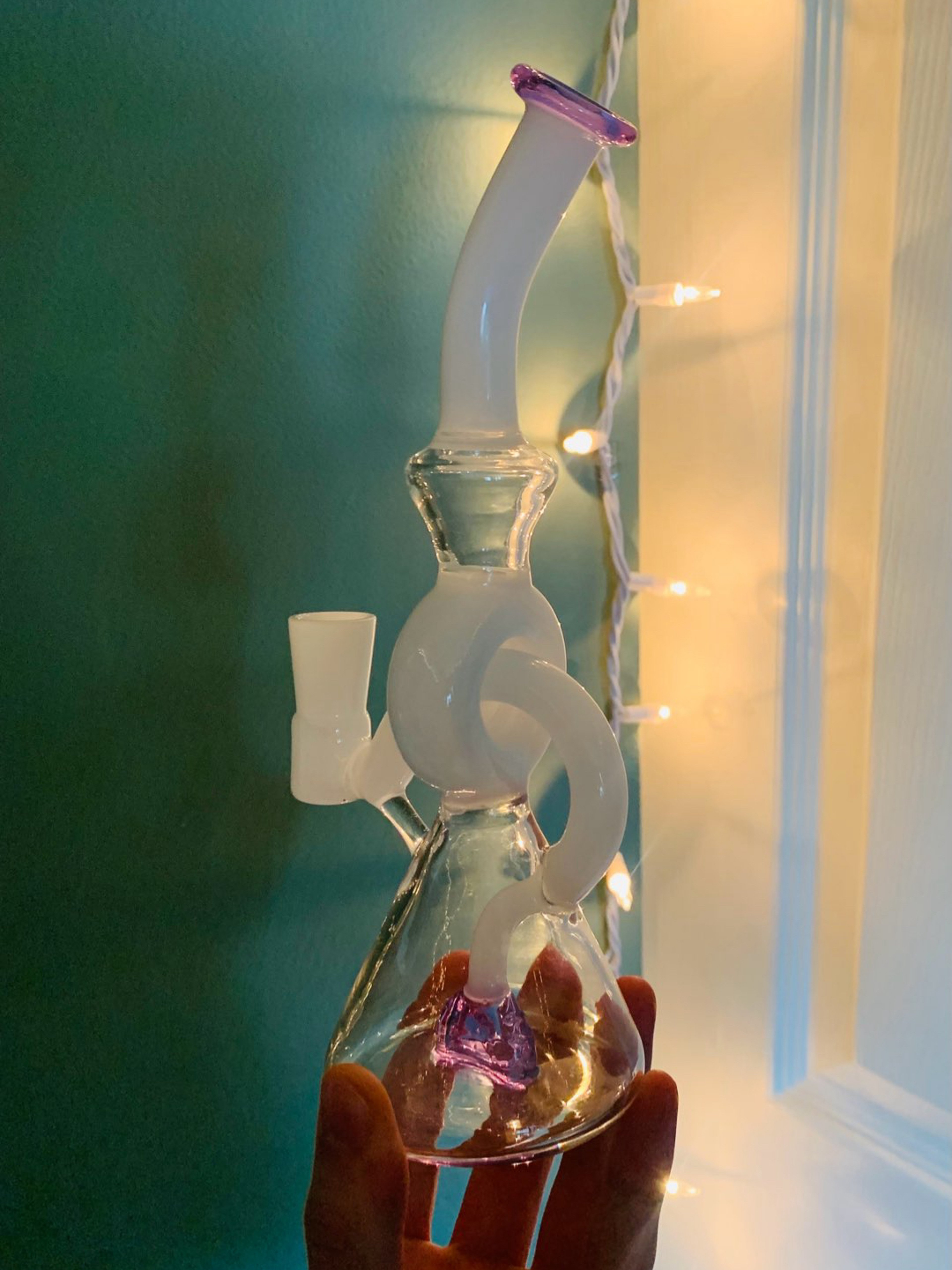 Preview pic of Purple/White Heart Dab Rig