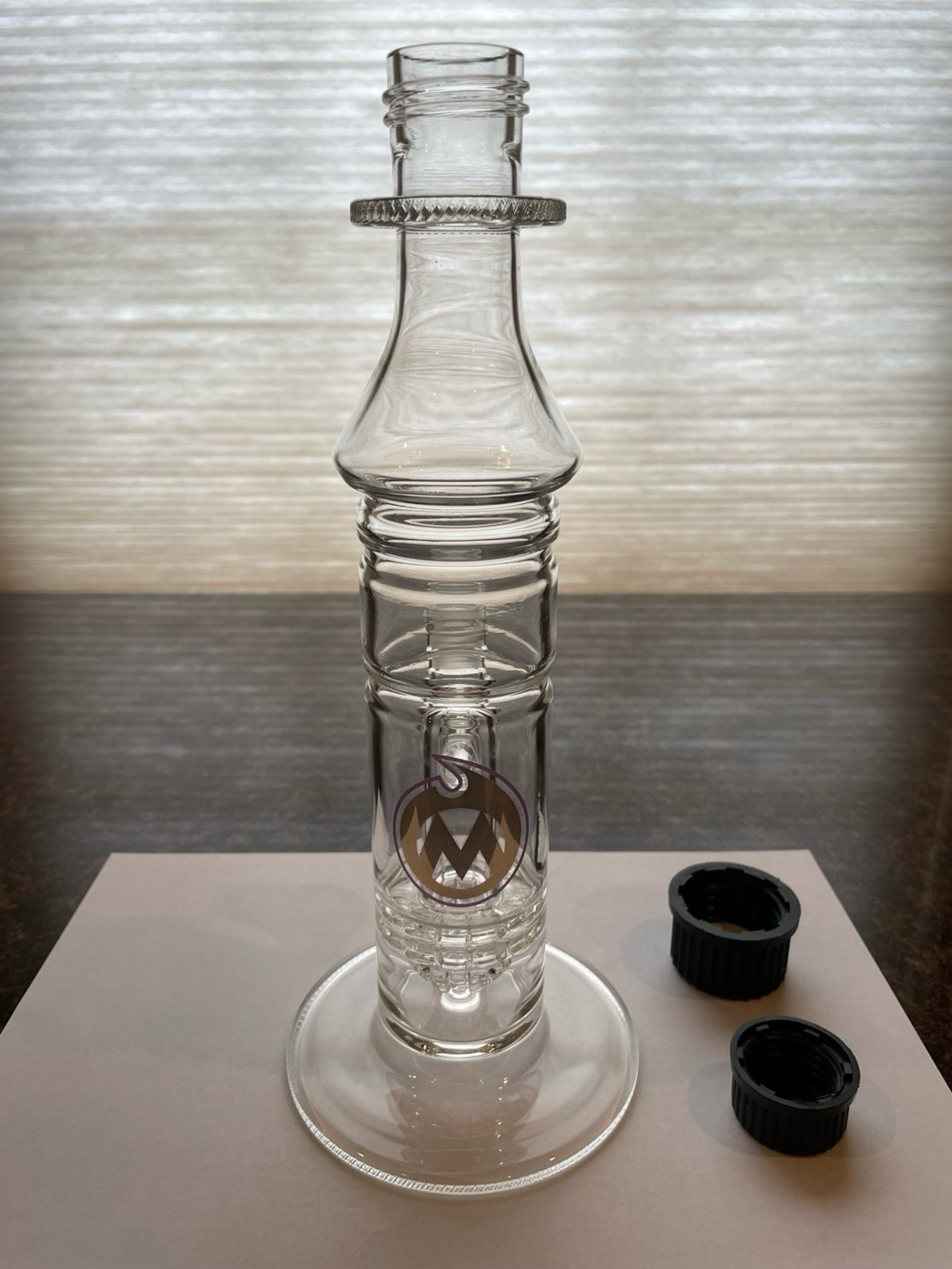 Preview pic of 14mm Double Ratchet Bottle Rig made by Moocah Glass
