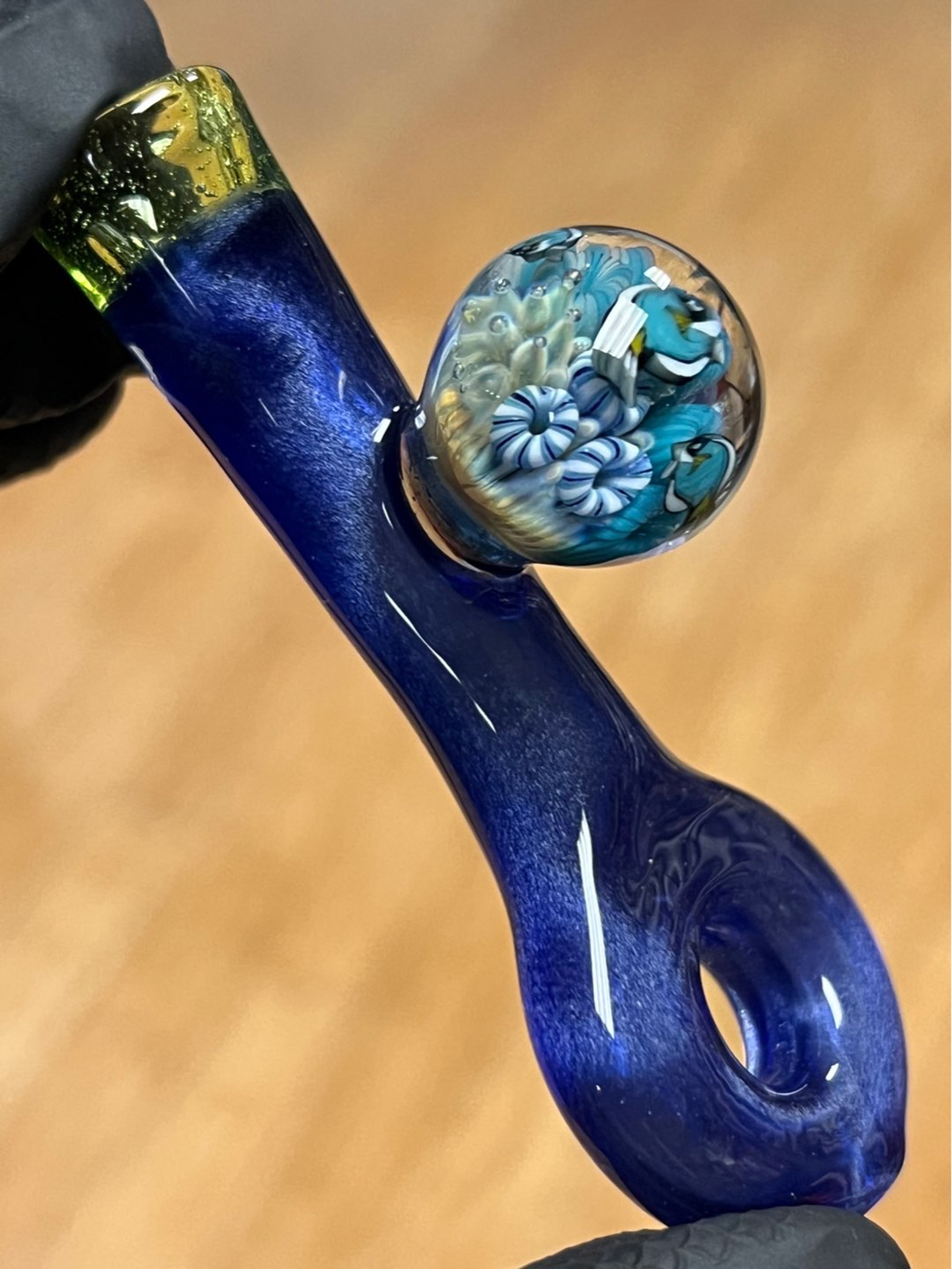 Preview pic of Keys glass reef themed chillum