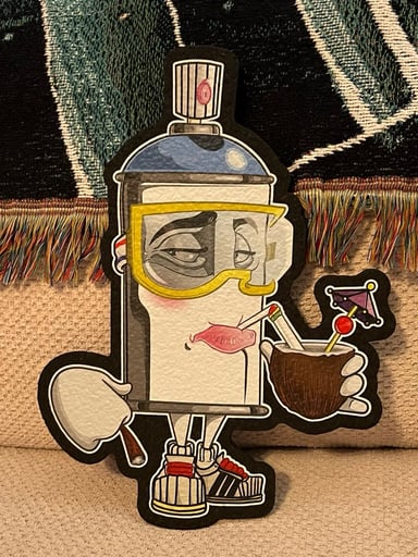 Preview pic of le150 Spraycan Vacation Mat by Ses Uno x Moodmats