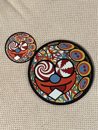 Preview pic of Cid Eater 8” Round Mat by Slinger x Mike Gong x Moodmats x Pyroscopic