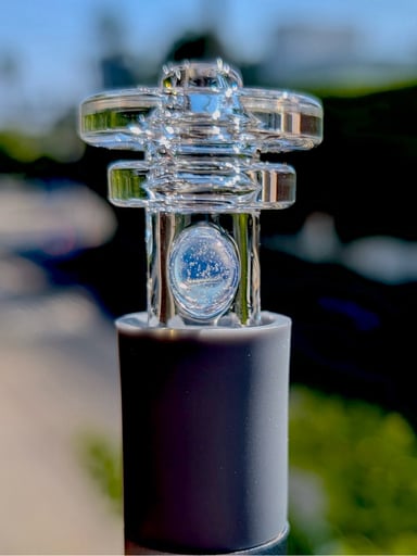 Preview pic of AJ Surf City Tubes Clear & Ghost Accent Pivot Mouthpiece