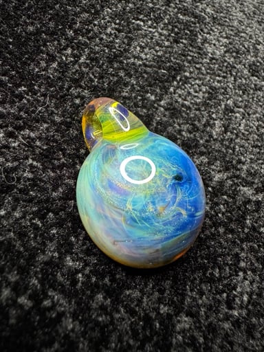 Preview pic of Northstar Yellow/Light Blue Amber Purple Chaos Pendant