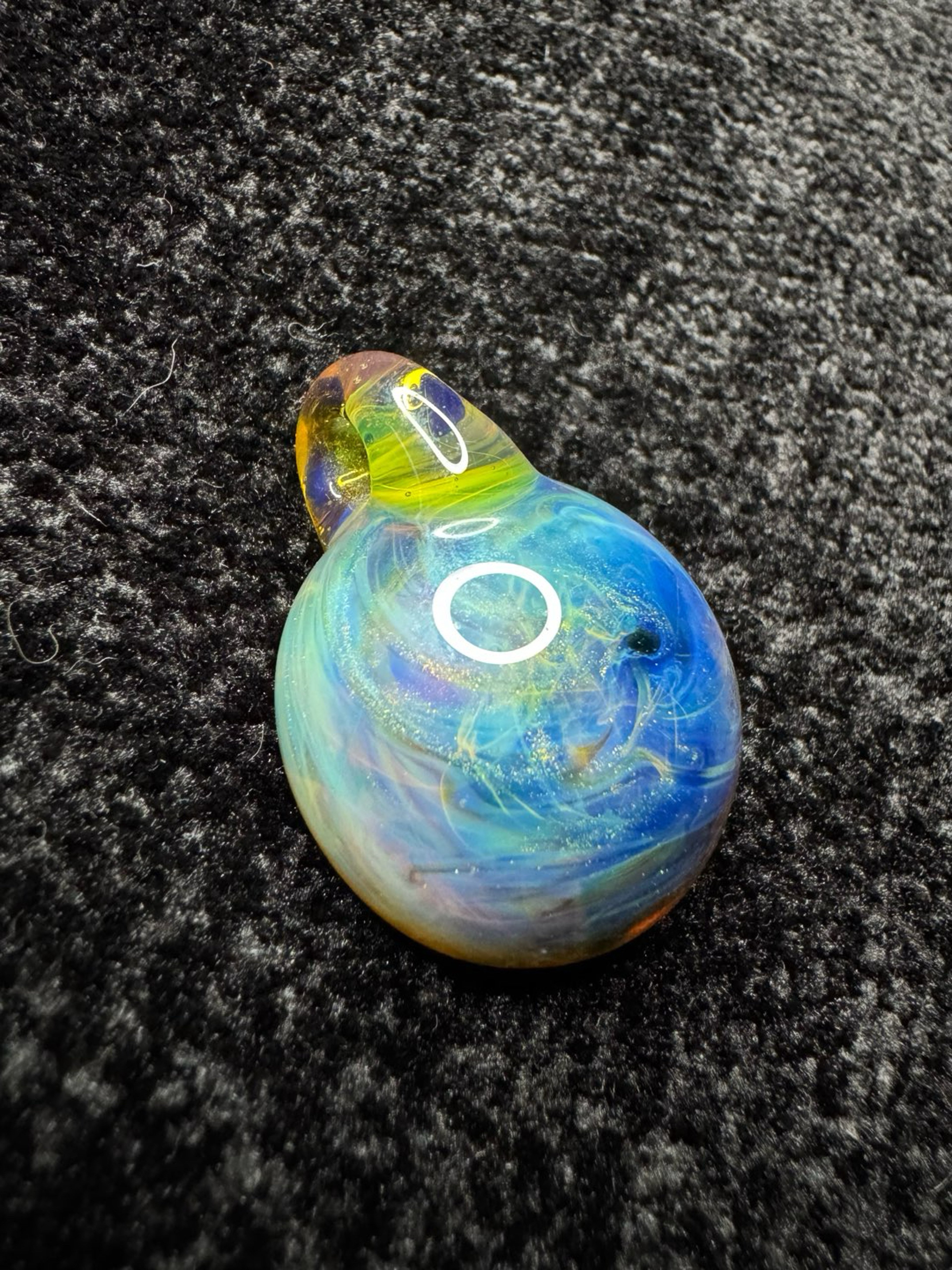 Preview pic of Northstar Yellow/Light Blue Amber Purple Chaos Pendant