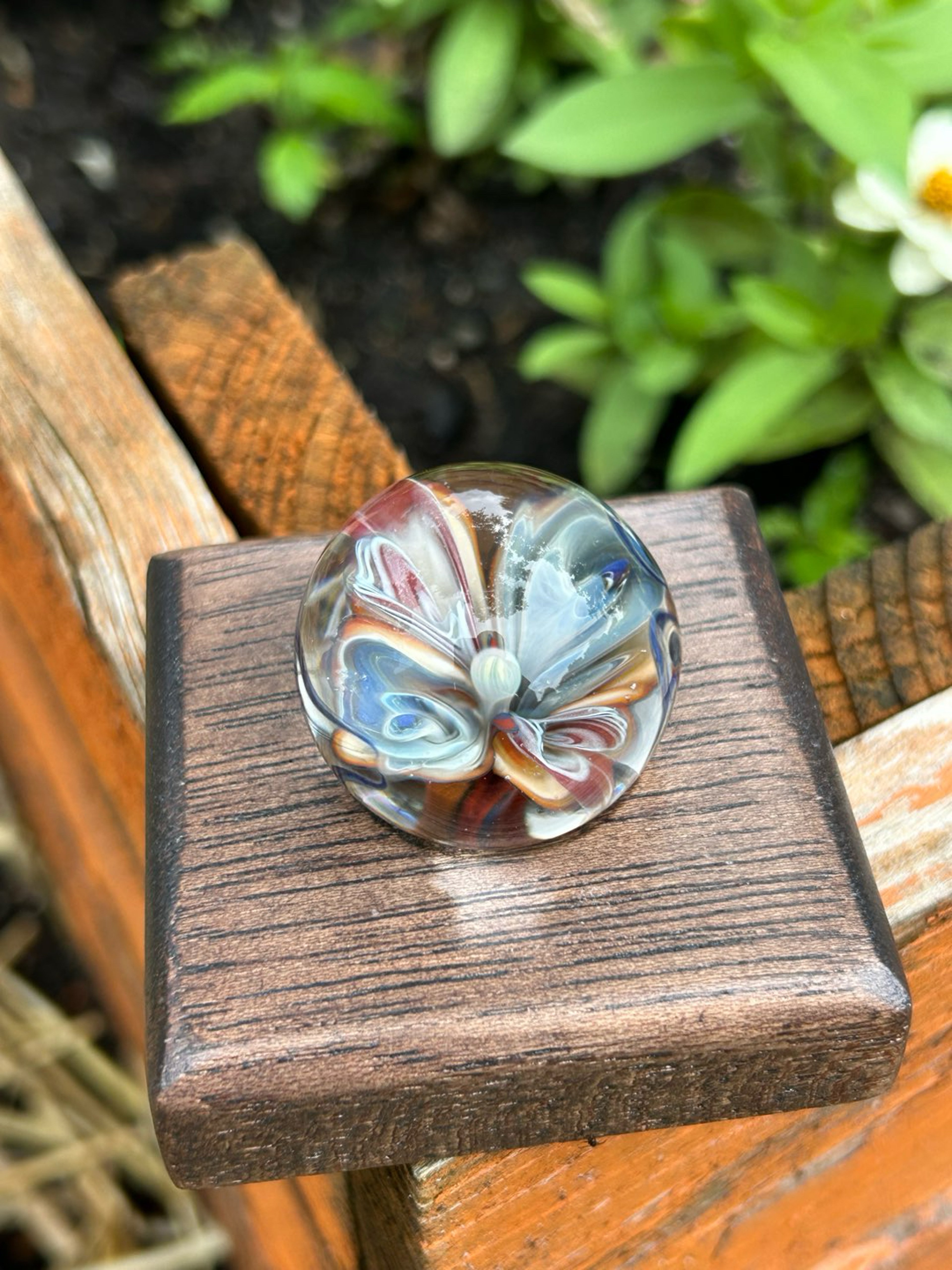 Flower implosion marble #1 image 0