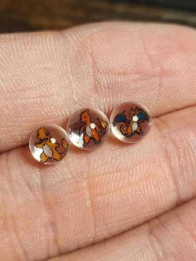 Preview pic of Charmander evo line pearls