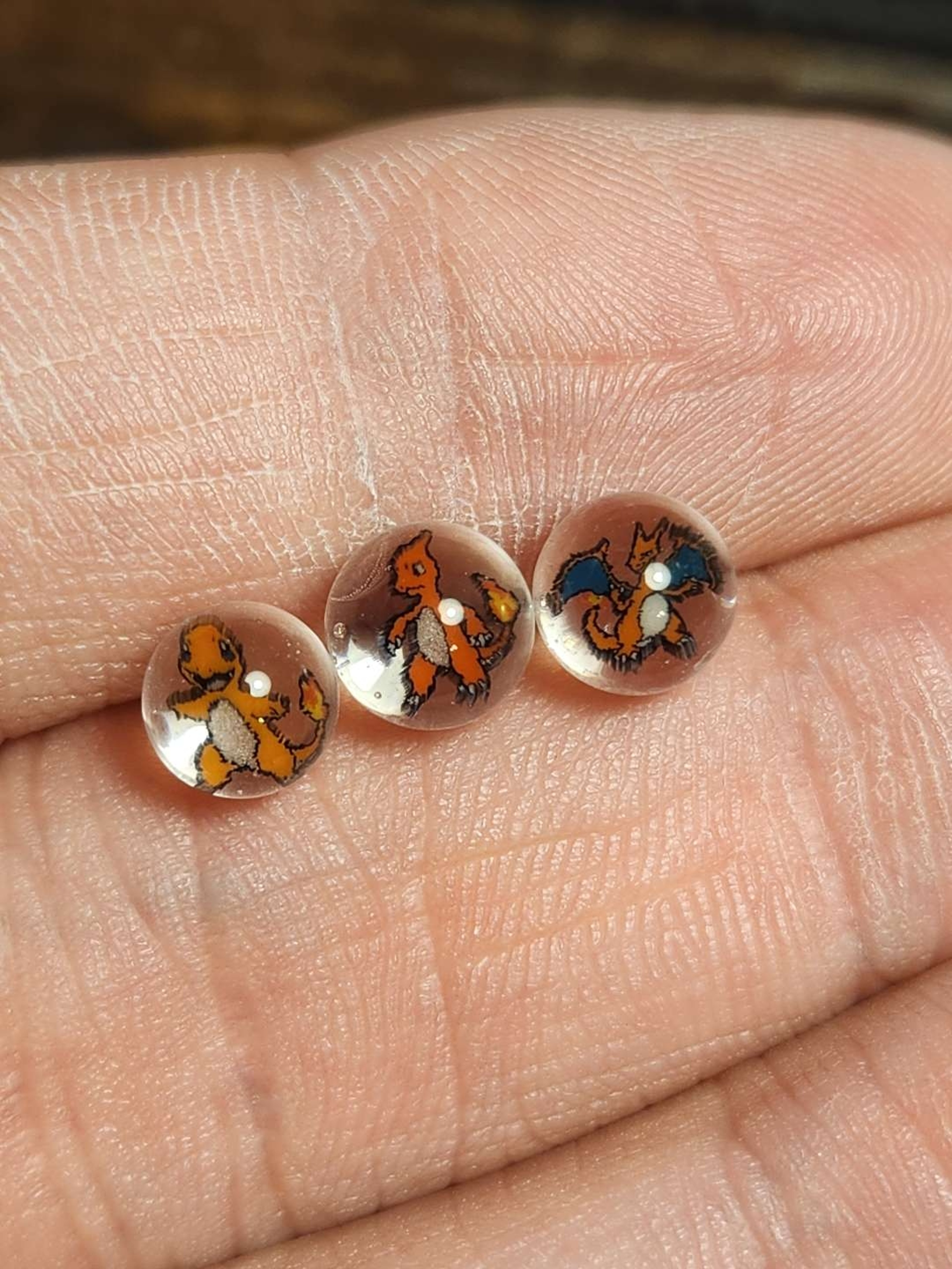 Preview pic of Charmander evo line pearls