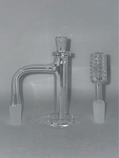 Preview pic of Quartz Control Tower setup 14mm & 14mm 6 Knot Quartz Banger