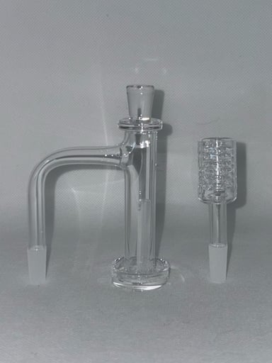 Preview pic of Quartz Control Tower setup 10mm & 10mm 6 Knot Quartz Banger