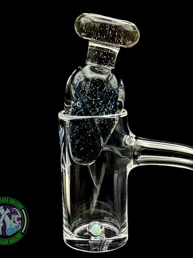 Preview pic of Bakers Backwoods Glass - Spinner Carb Cap #1 - Crushed Opal + UV