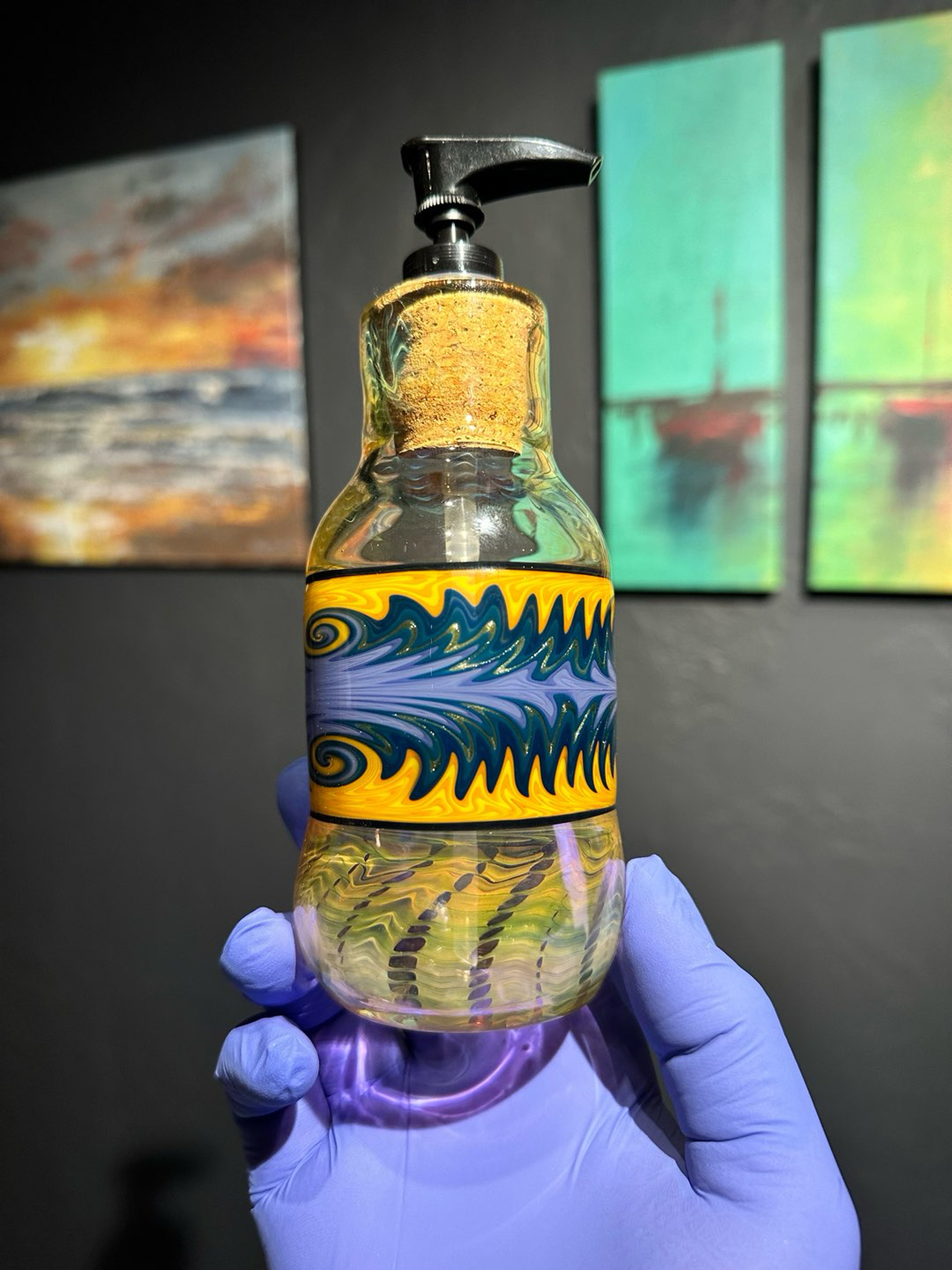Preview pic of Kman glass soap pump