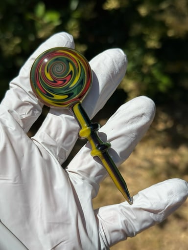 Preview pic of Wig Wag Lollipop Dabber By Undertow Glass