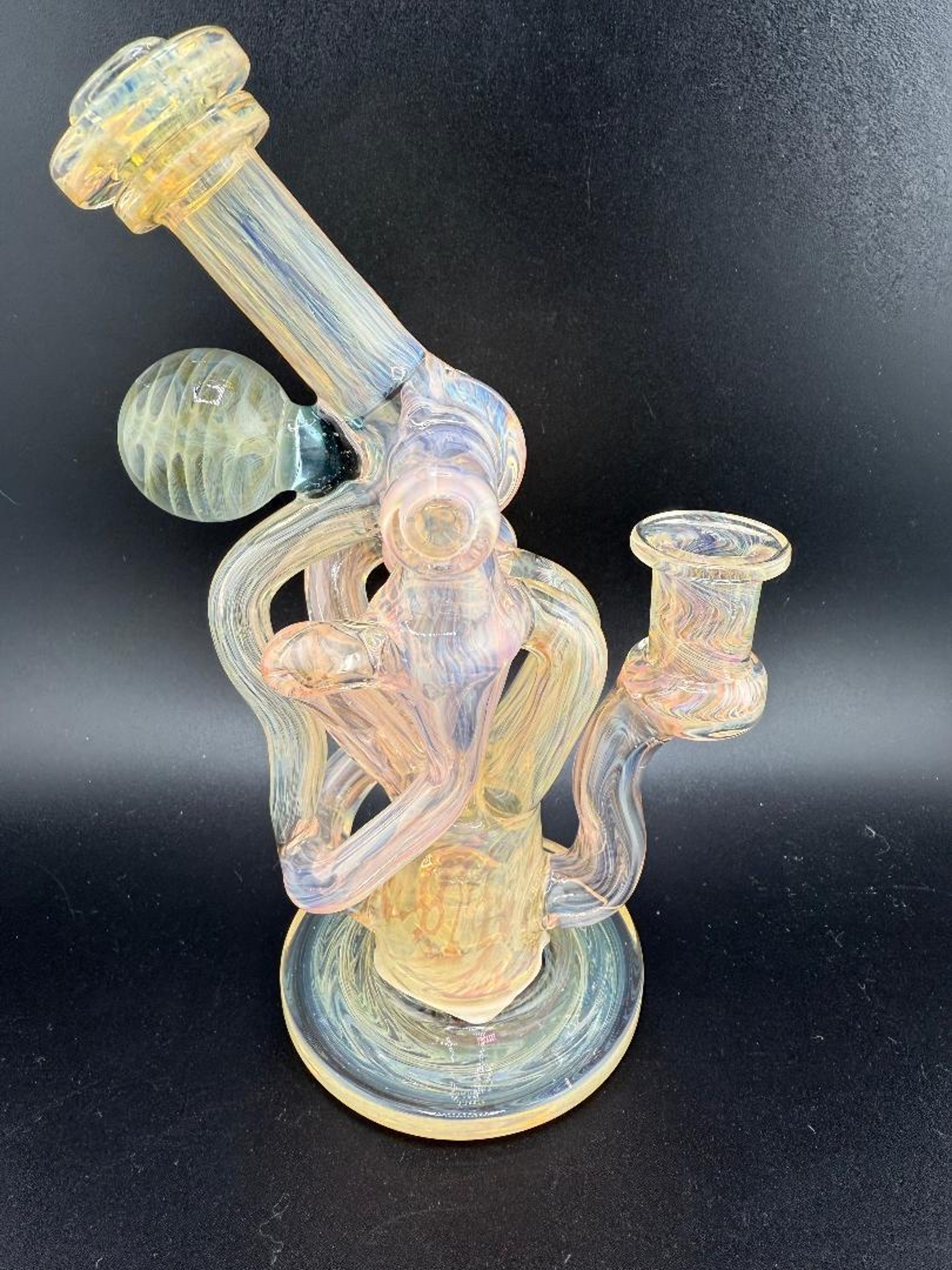 Preview pic of Domer Glass x Brando Glass Fumed Mini Quad Uptake w/ Dumper 10mm