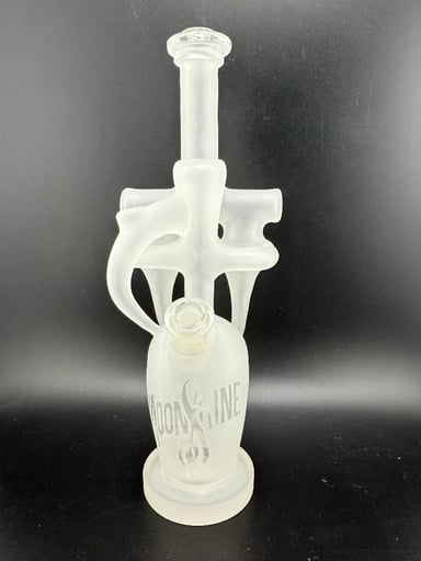 Preview pic of Domer Glass x Brando Glass MoonShine Sandblasted Double Recycler 10mm