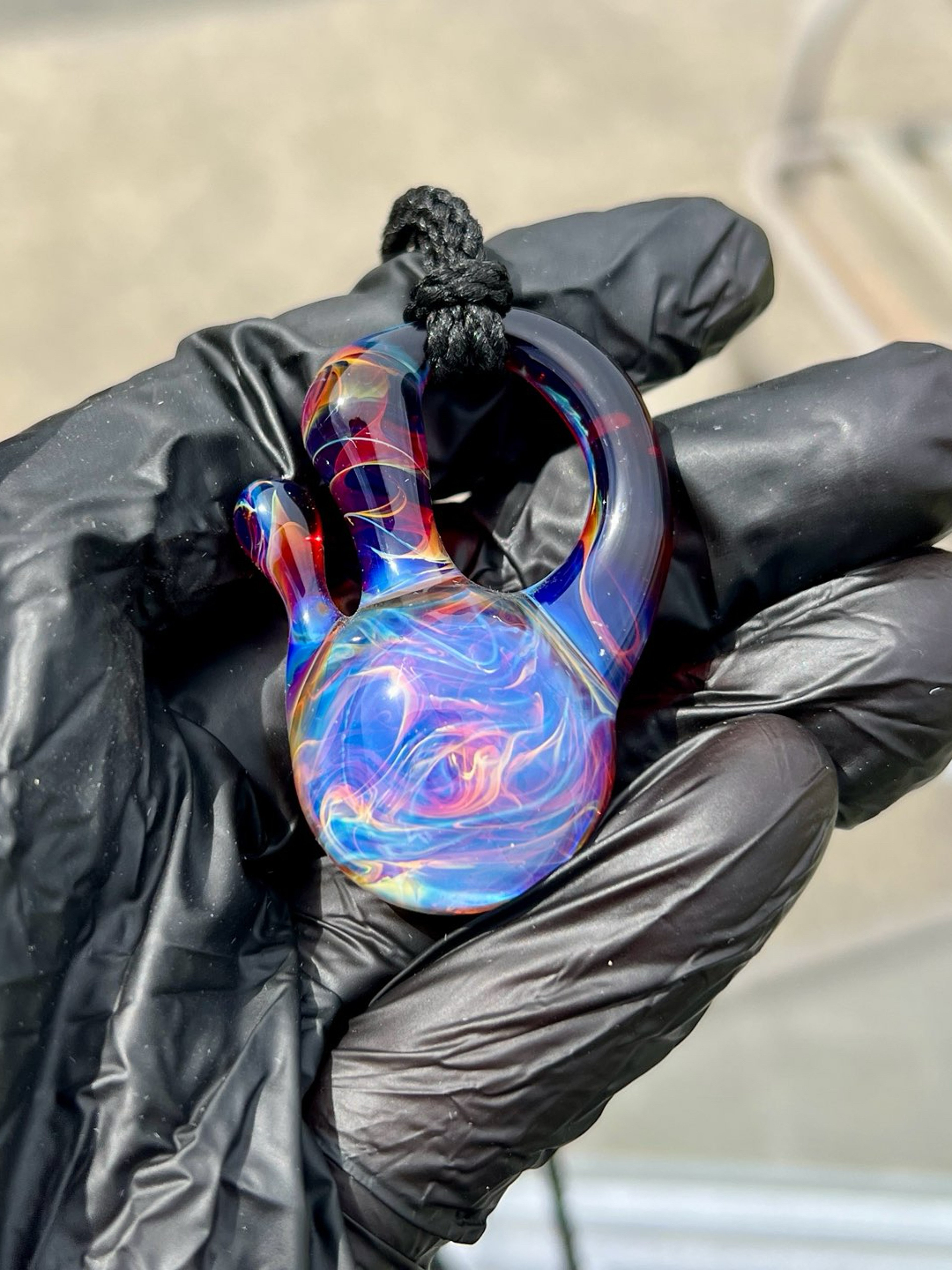 Preview pic of Beer Glass Abstract Chaos Pendant