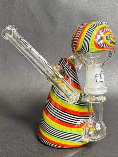 Preview pic of Silika Glass Spiral Reversal 10mm Micro Pendant Cone Rig w/ Dome & Nail