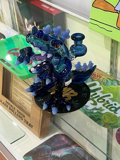 Preview pic of Chronic Glass “Reptar” Rig Blue
