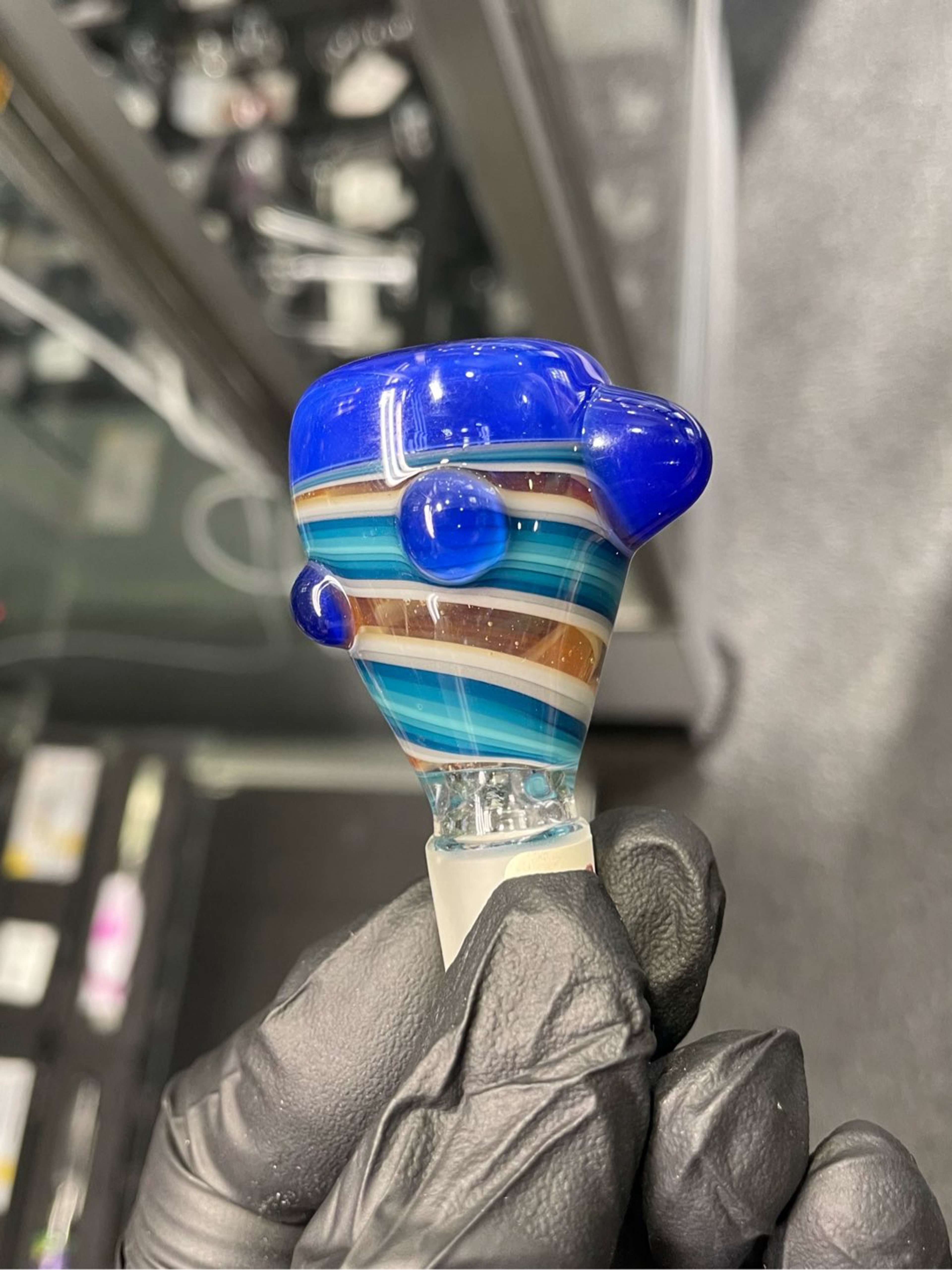 Preview pic of Layz Slide Blue, Silver Linework