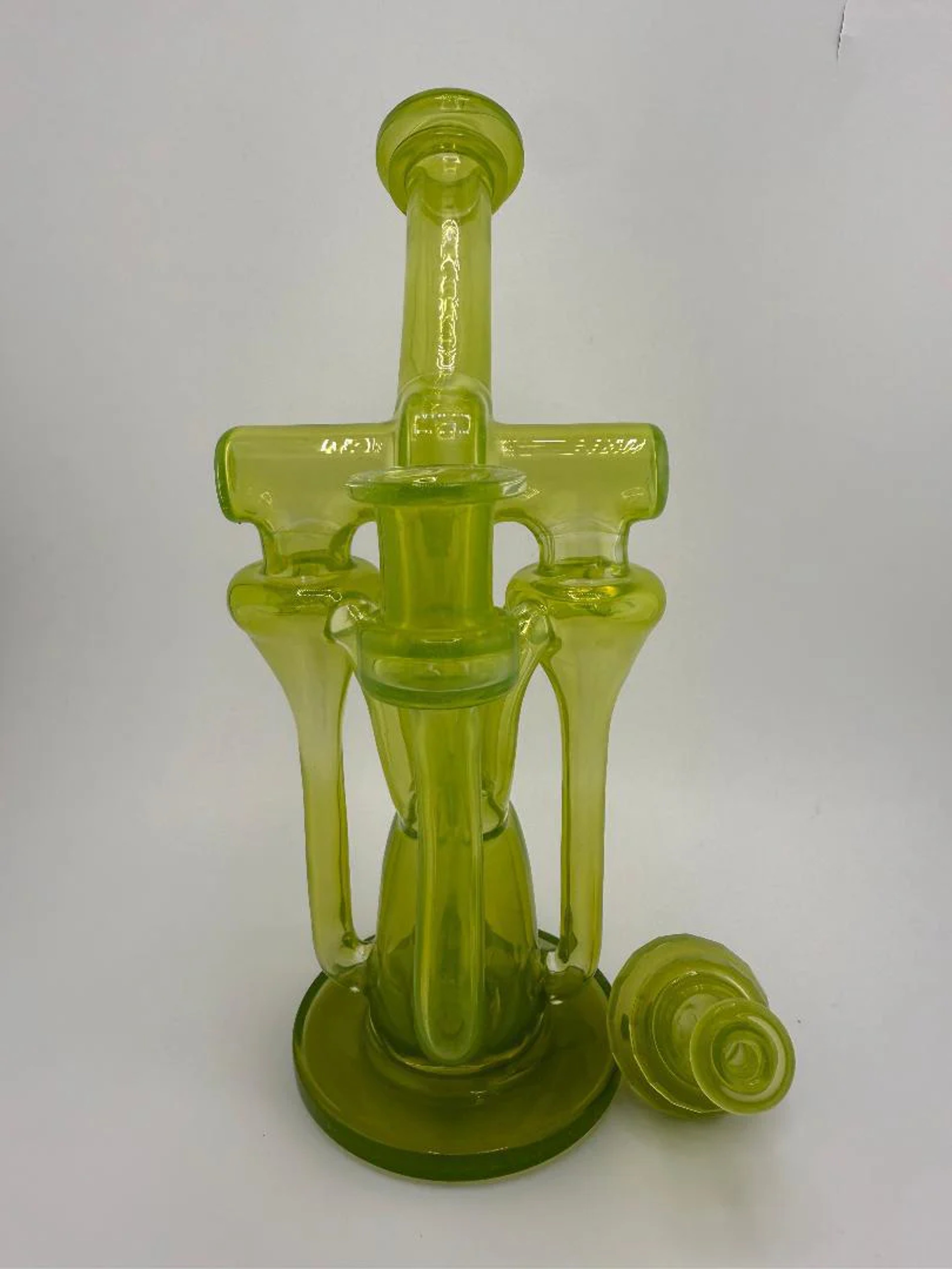 Preview pic of Domer Glass Dual Recycler Quad Uptake w/ Dumper 10mm