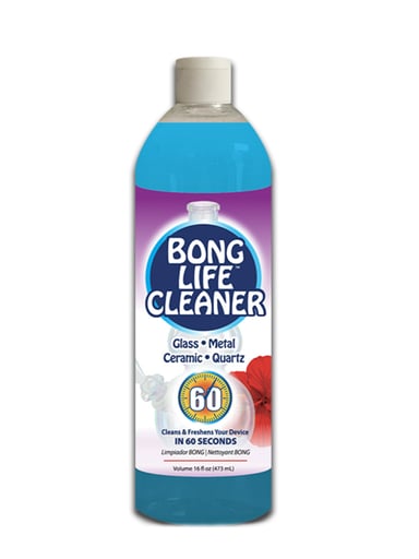 Preview pic of Repel-Aide Bong Life Cleaner 16oz Bottle, Particles & Solution