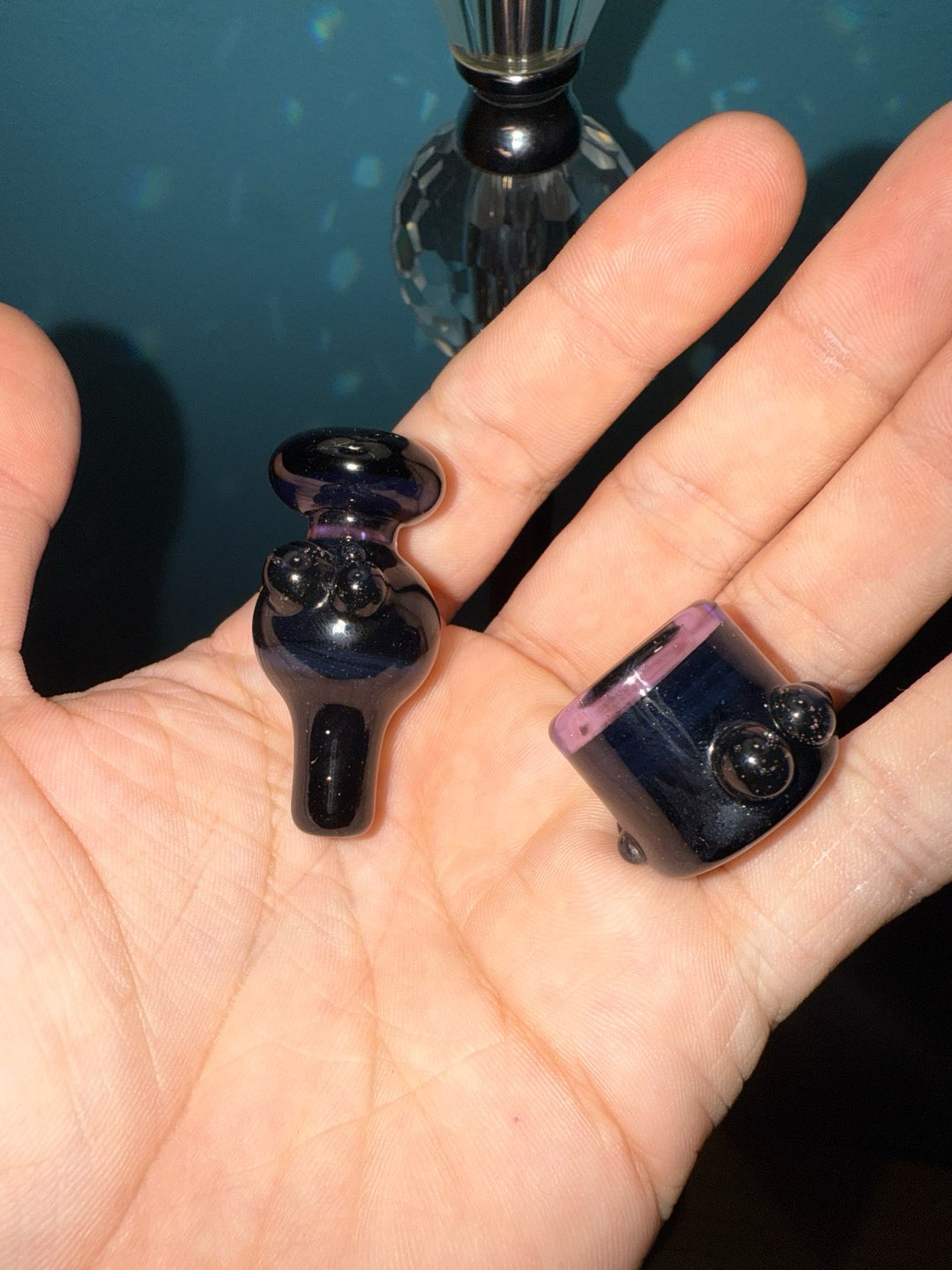 Preview pic of Bubble cap set by Joe wallander glass