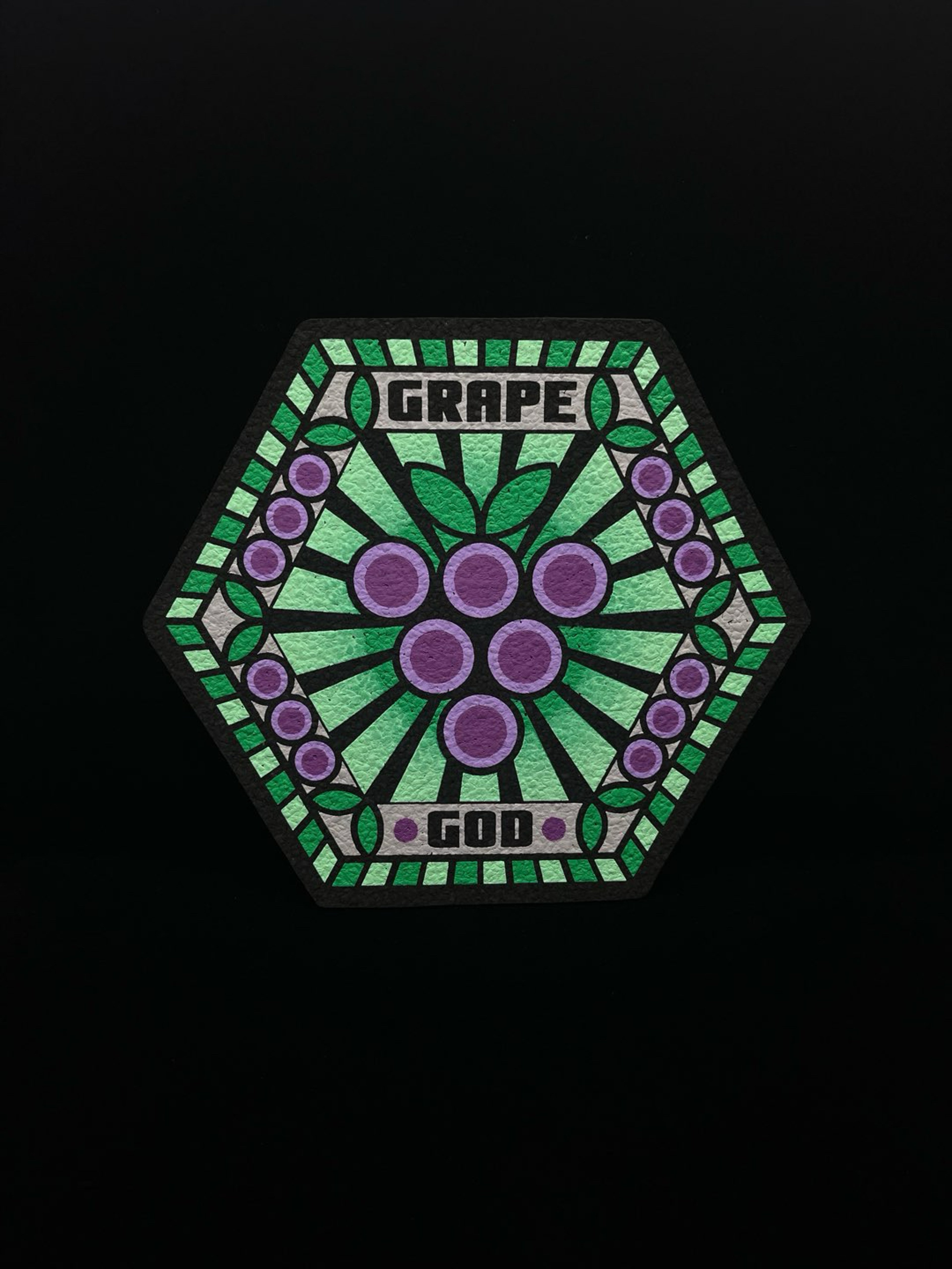 Hexagon Grape God Mat by Grape God x Moodmats image 0