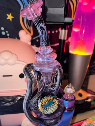 Preview pic of Yeti Dabs Recycler with Gem Cup Joystick for Puffco Peak Pro