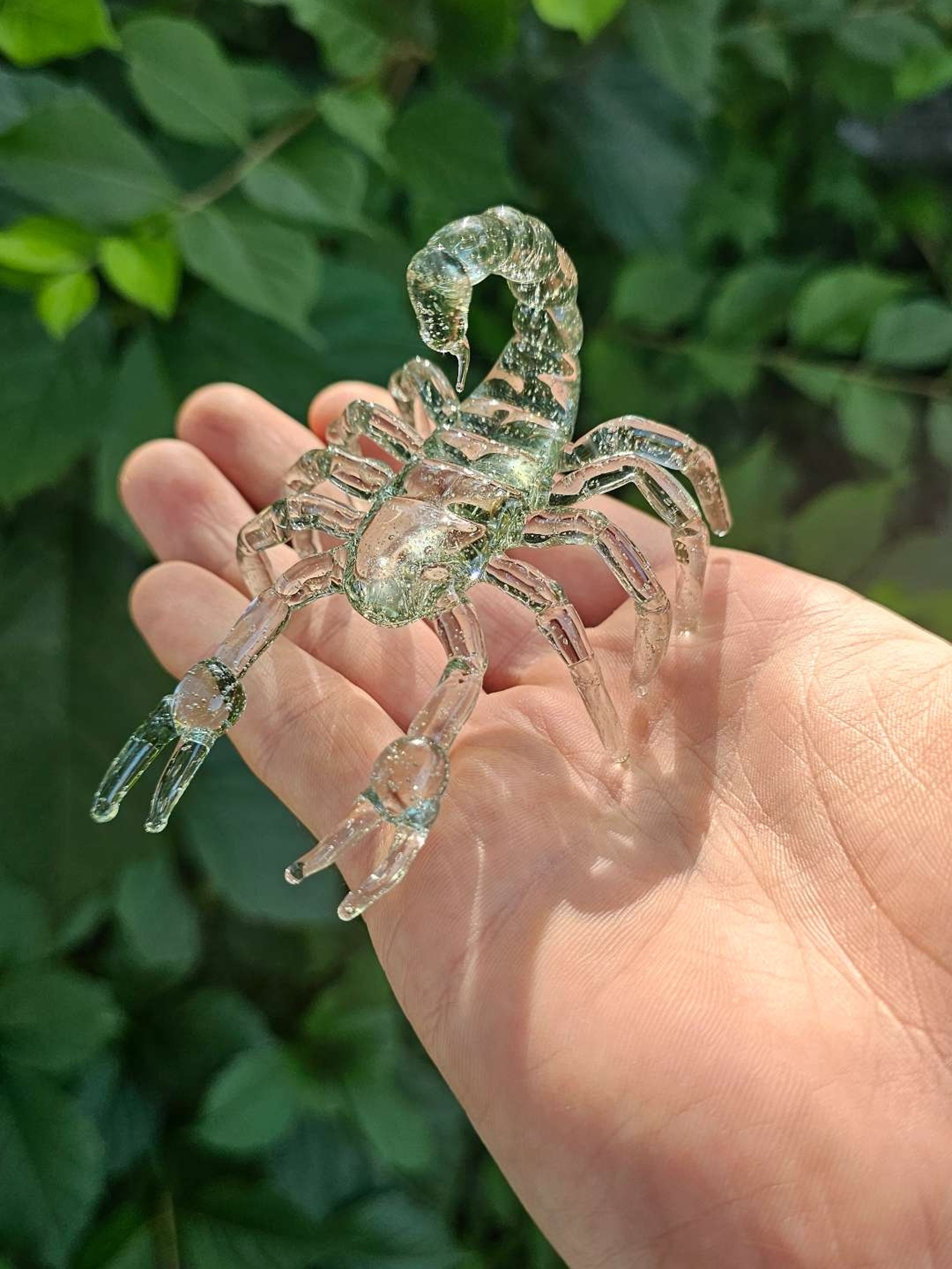Preview pic of Green scorpion sculpture