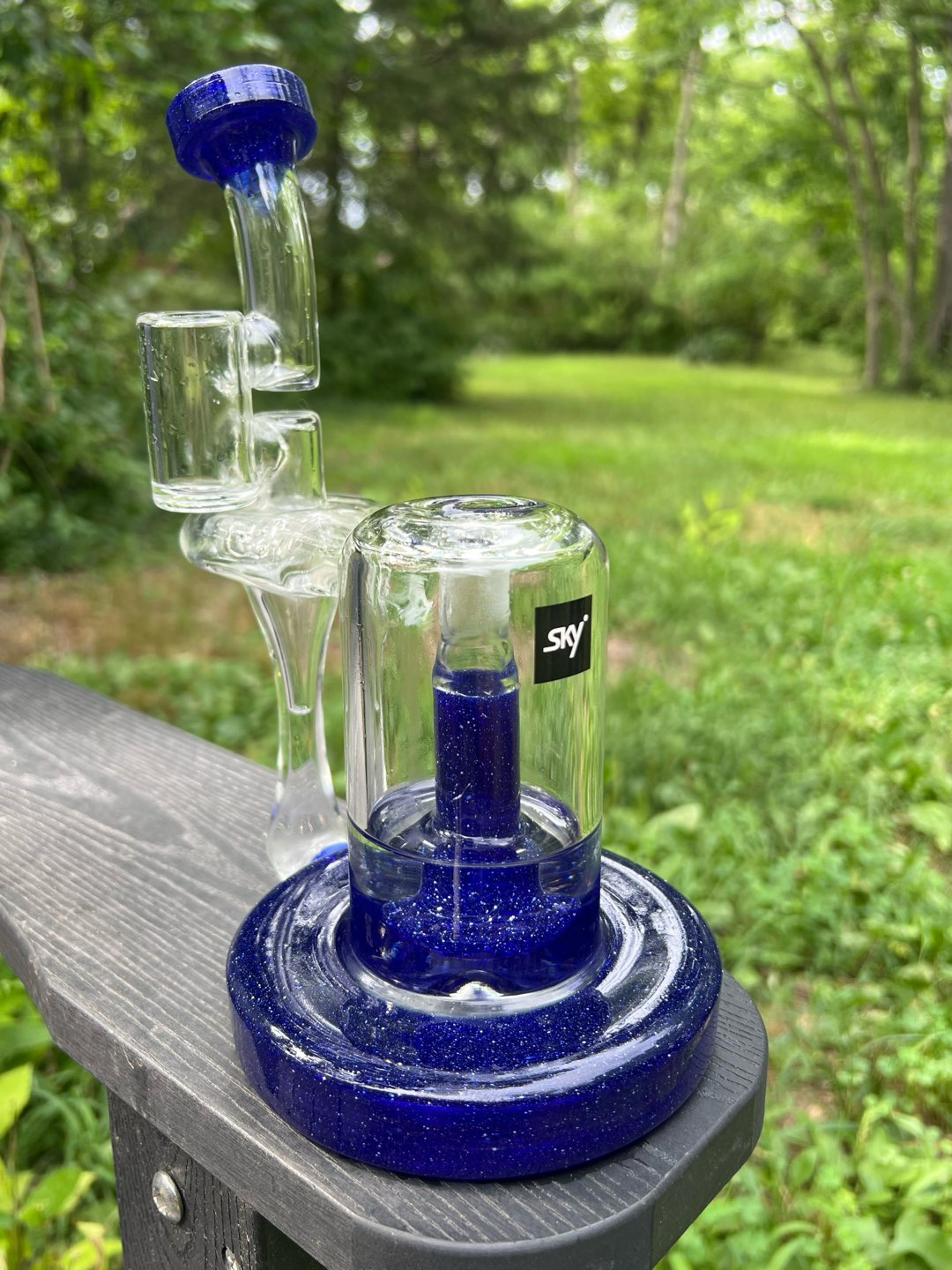 Preview pic of Sky Glass Inc Neutron Recycler with galaxy blue accents