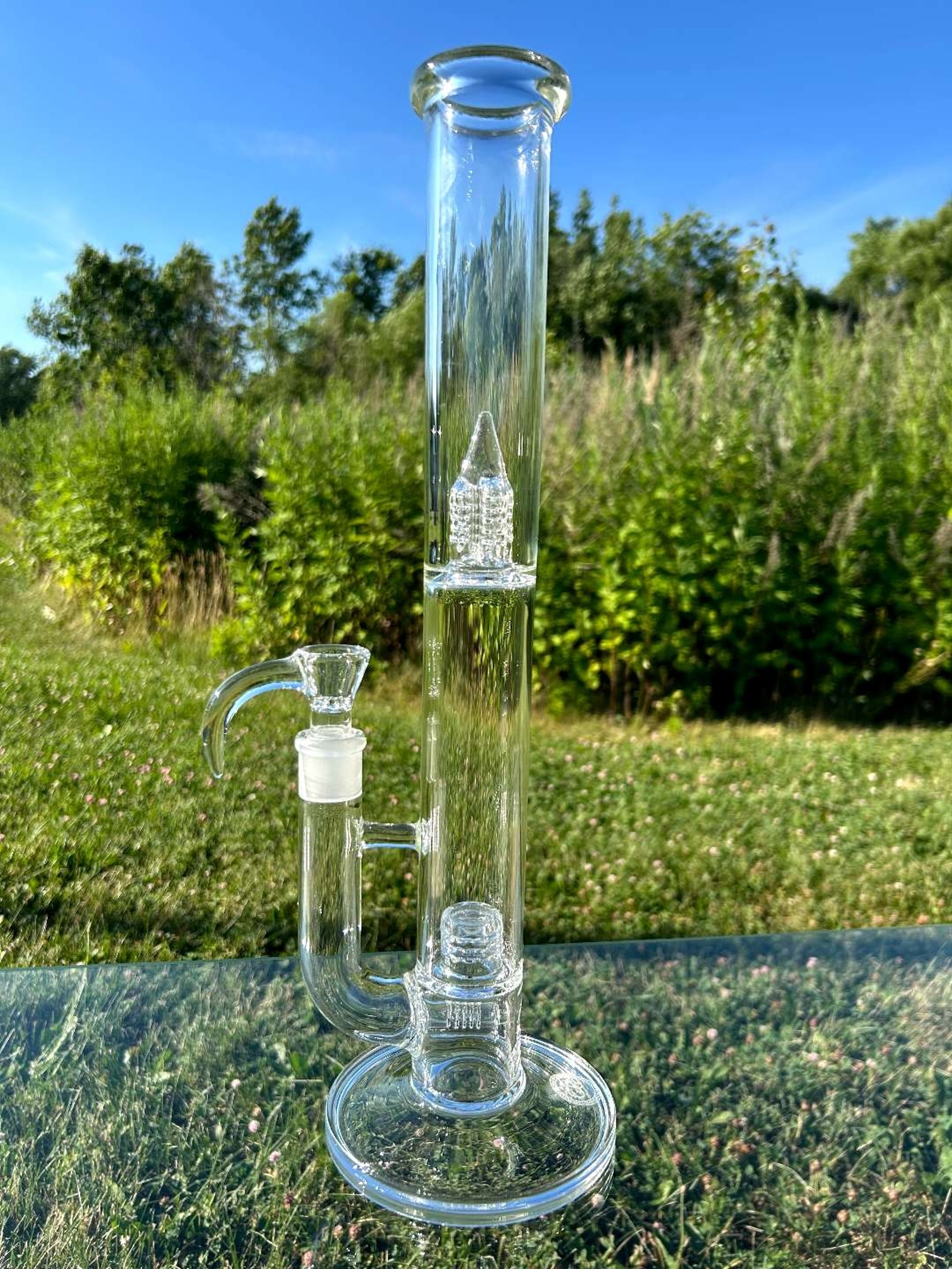 Preview pic of Greek Glass Inline to 360 Grid Cap Tube