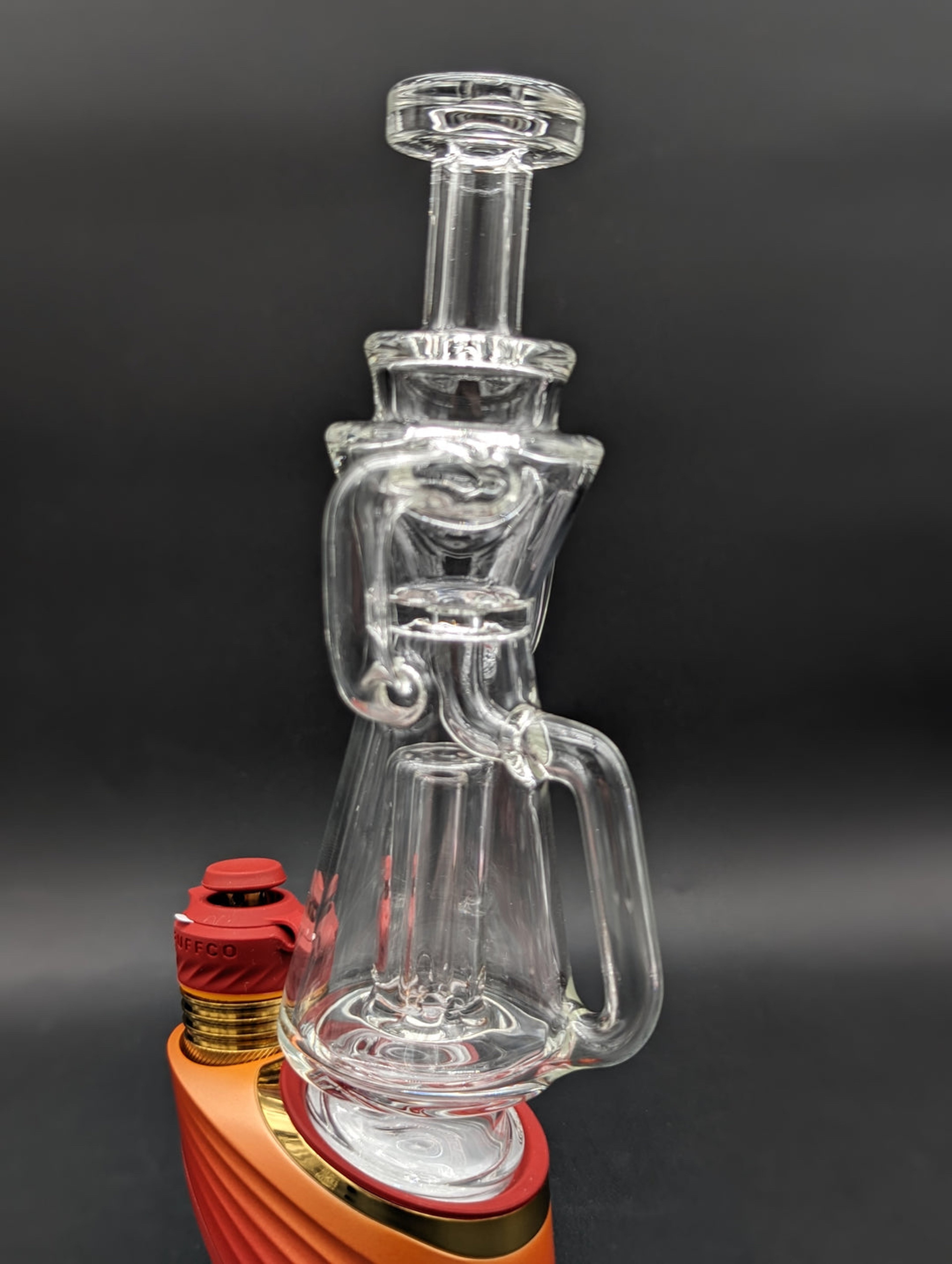 Preview pic of GREEK GLASS PUFFCO DUAL UPTAKE RECYCLER