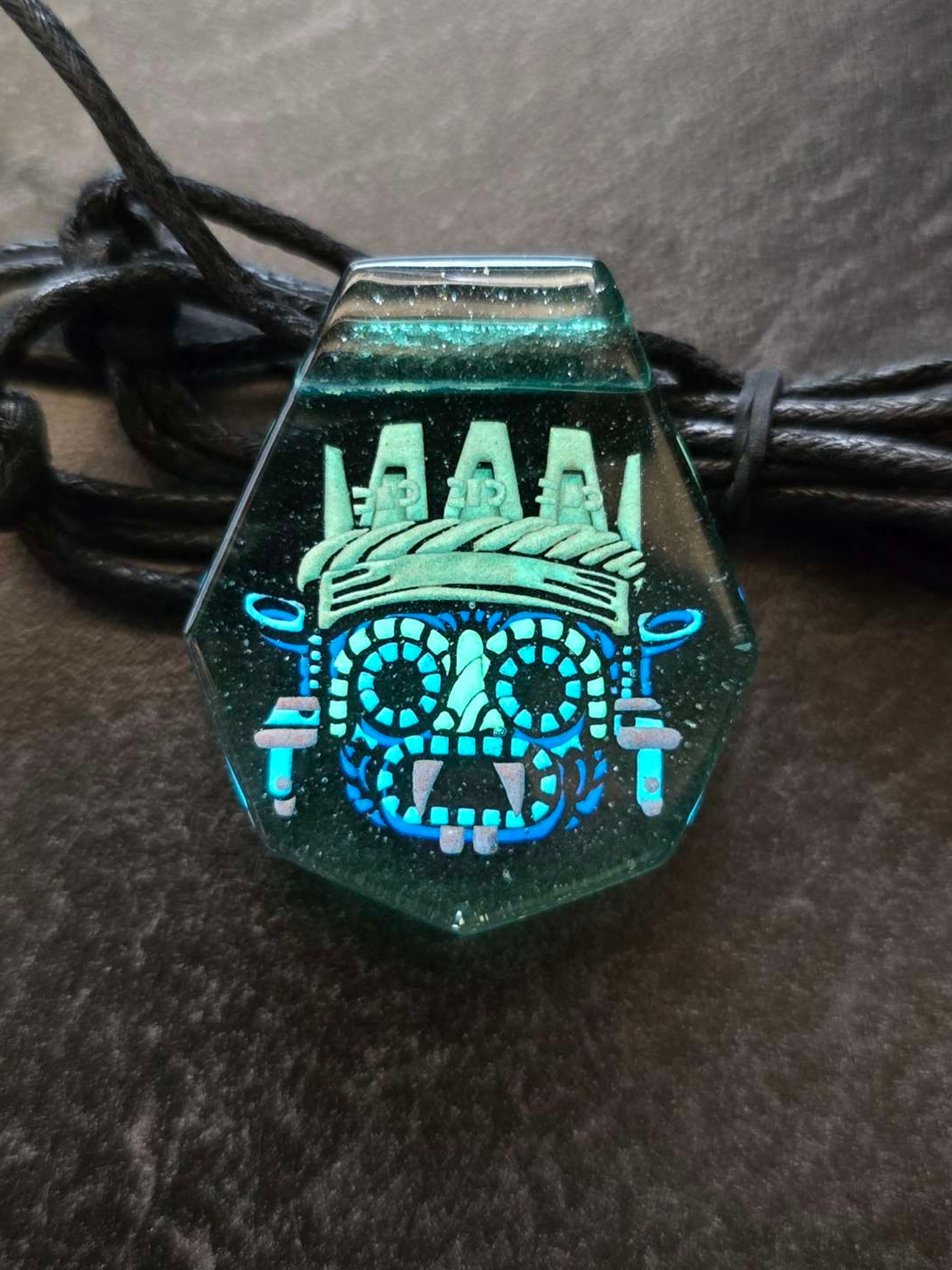 Preview pic of Aztec Styled Layered Glow Pendant