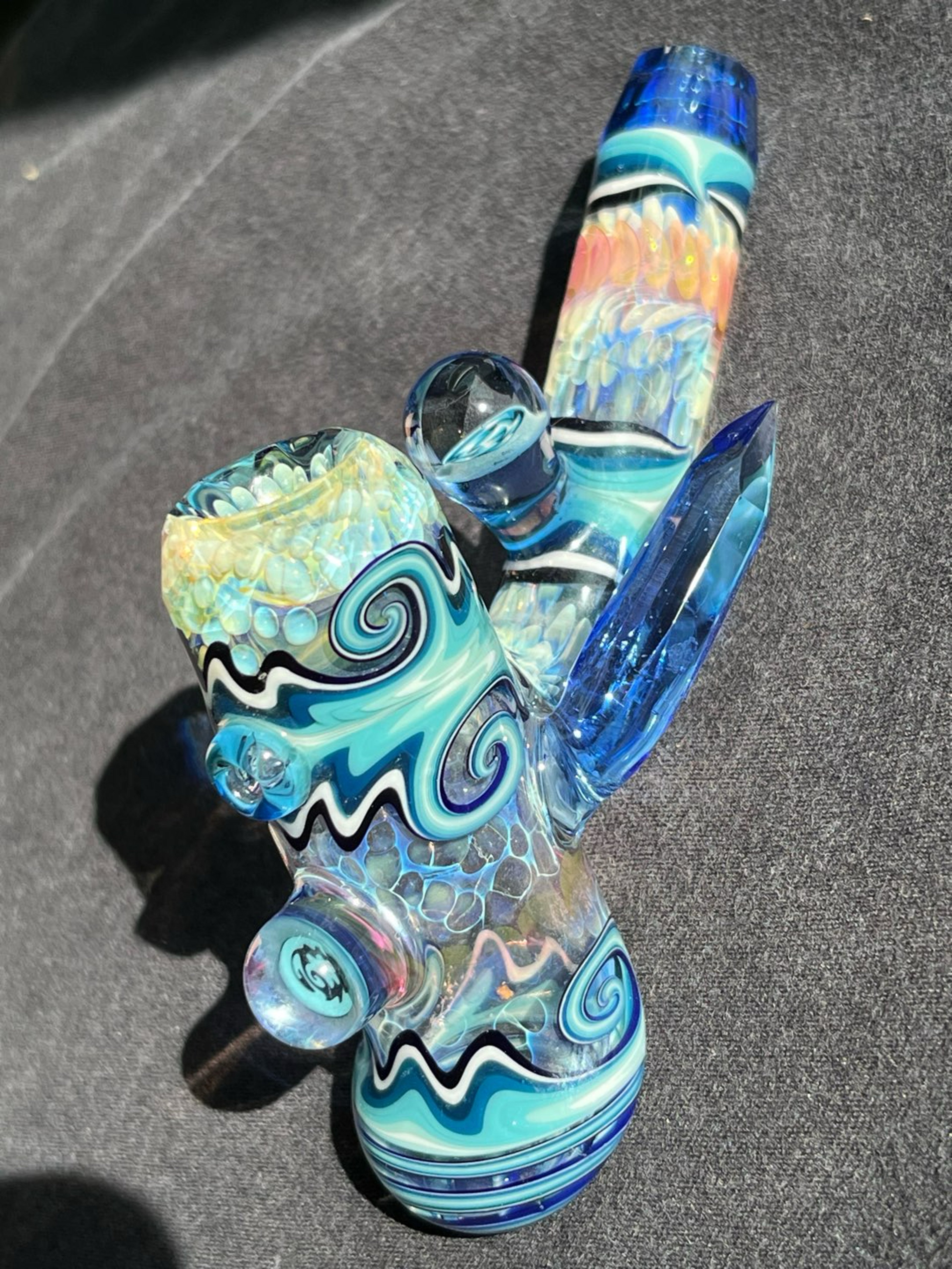 Preview pic of Brick Glass Worked Dry Pipe