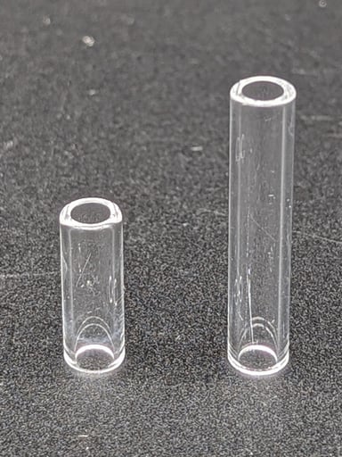 Preview pic of GREEK GLASS HOLLOW QUARTZ PILLAR