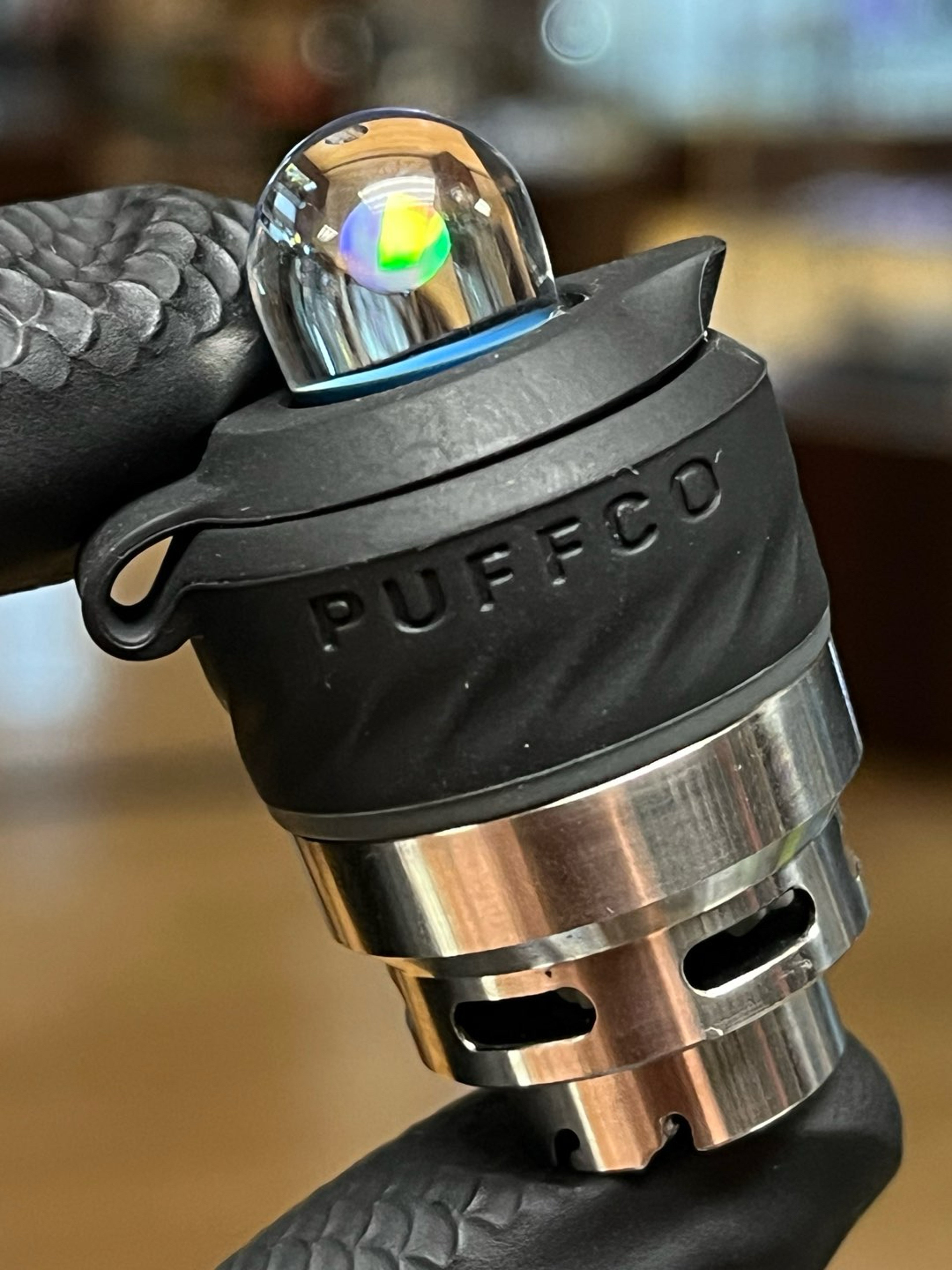 Preview pic of Steve H Opal Puffco Peak oculus spinner cap plug