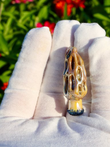 Preview pic of Morel Mushroom Pendant 3