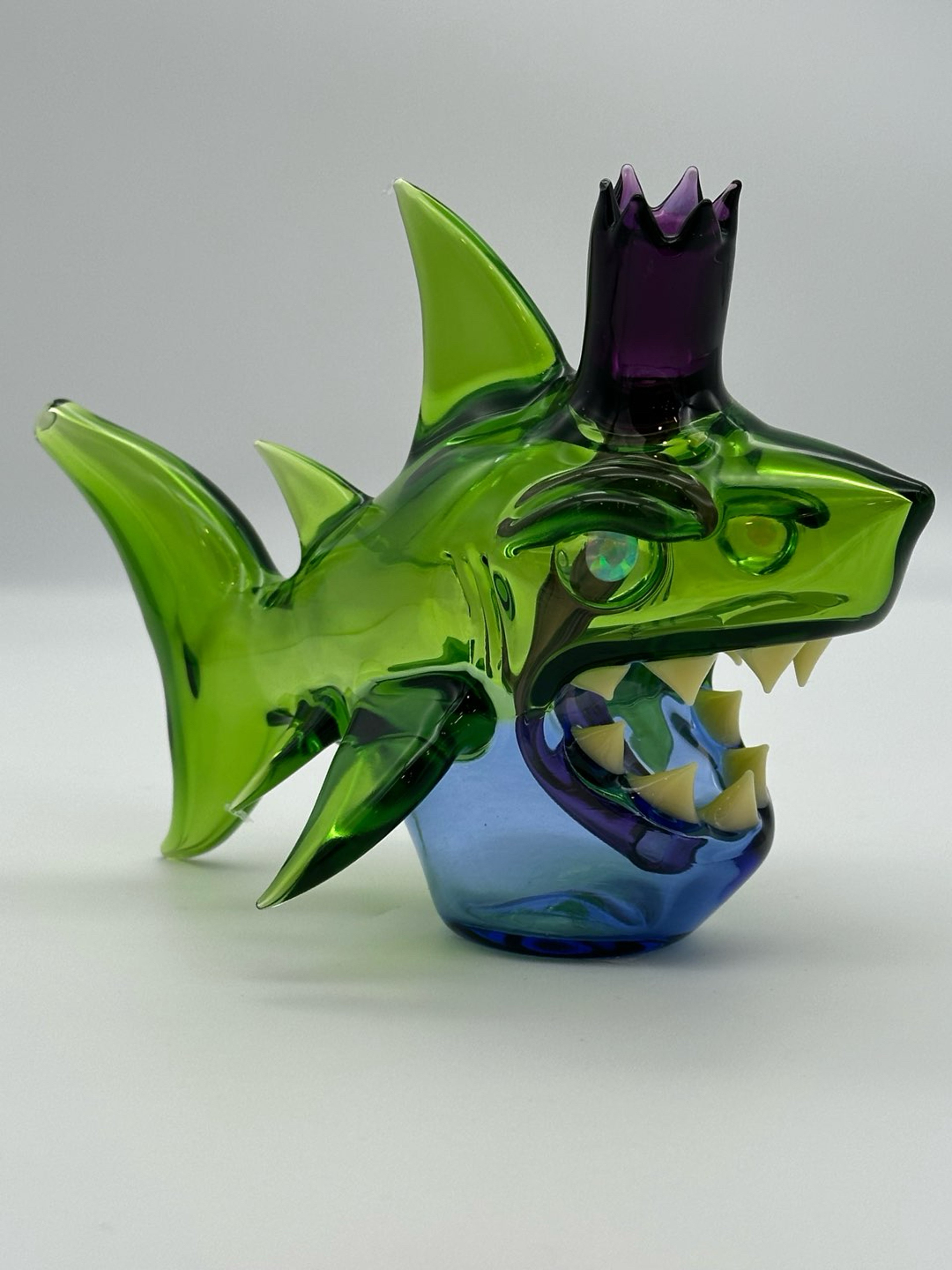 Preview pic of Niko Cray Shark Rig — Portland Green, Potion, and Blue Dream with Opal Eyes
