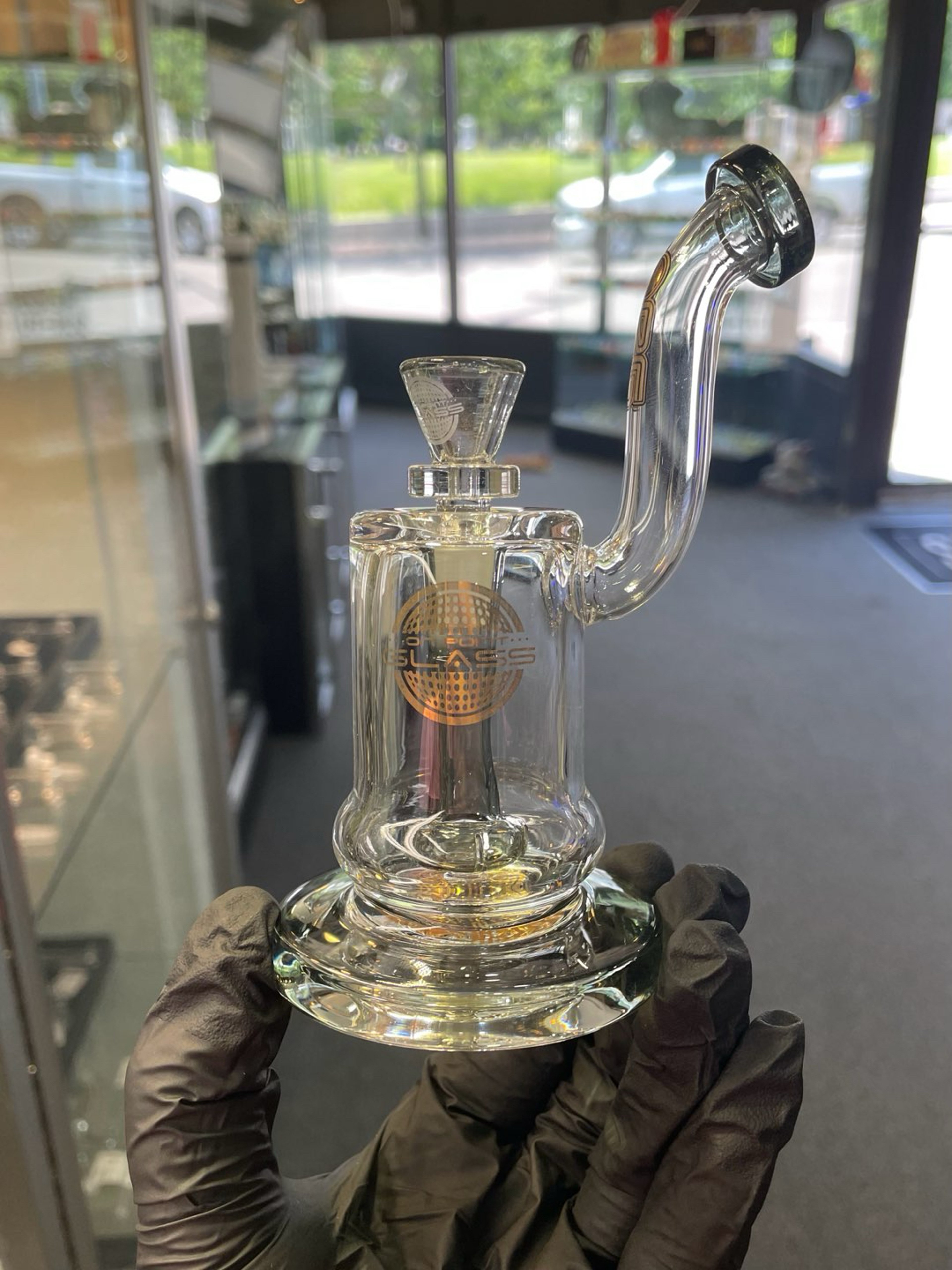 Preview pic of On Point Glass Mini Bent Neck Black