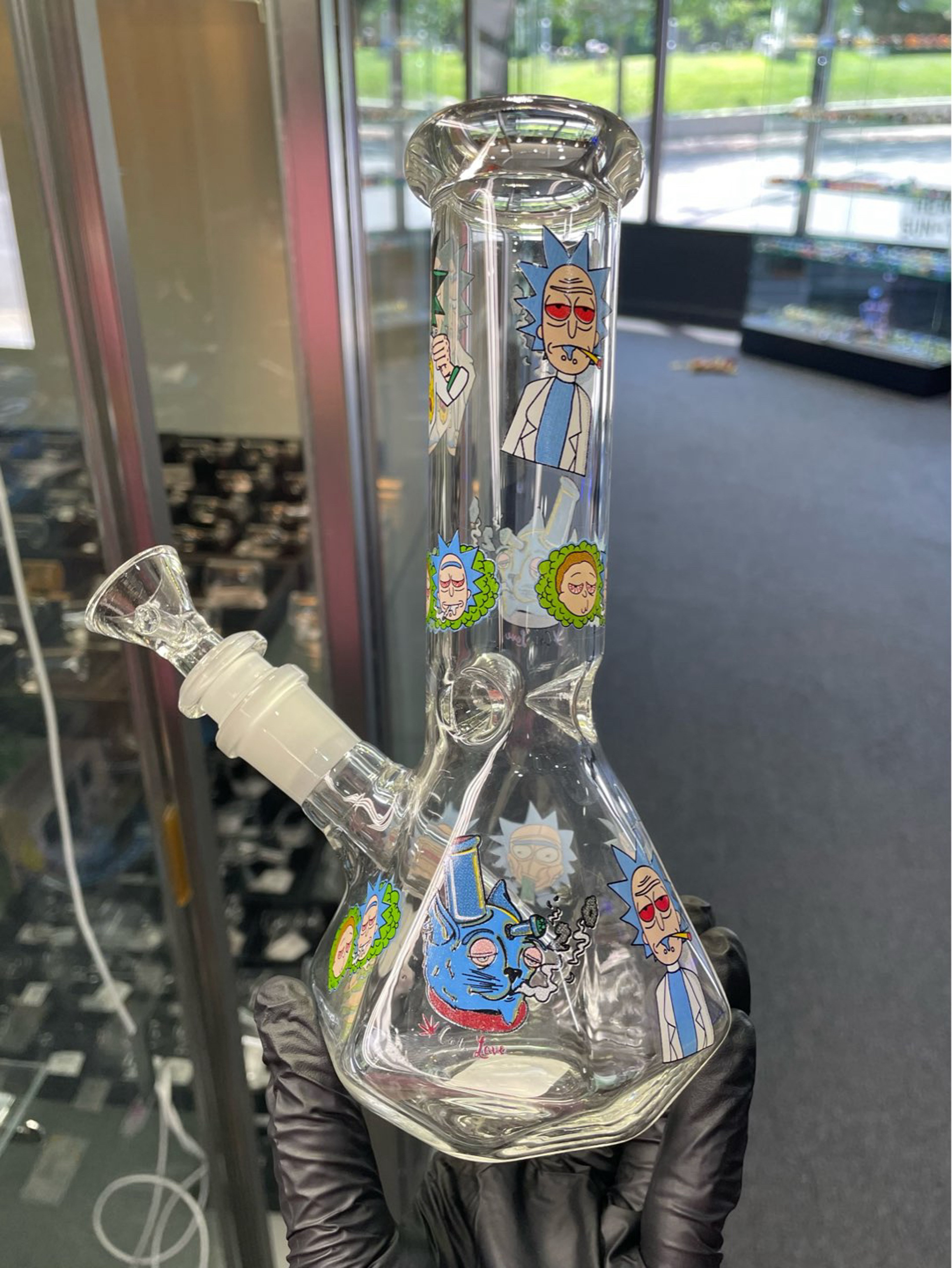 Preview pic of Prism Cut Sticker Art Beaker Waterpipe