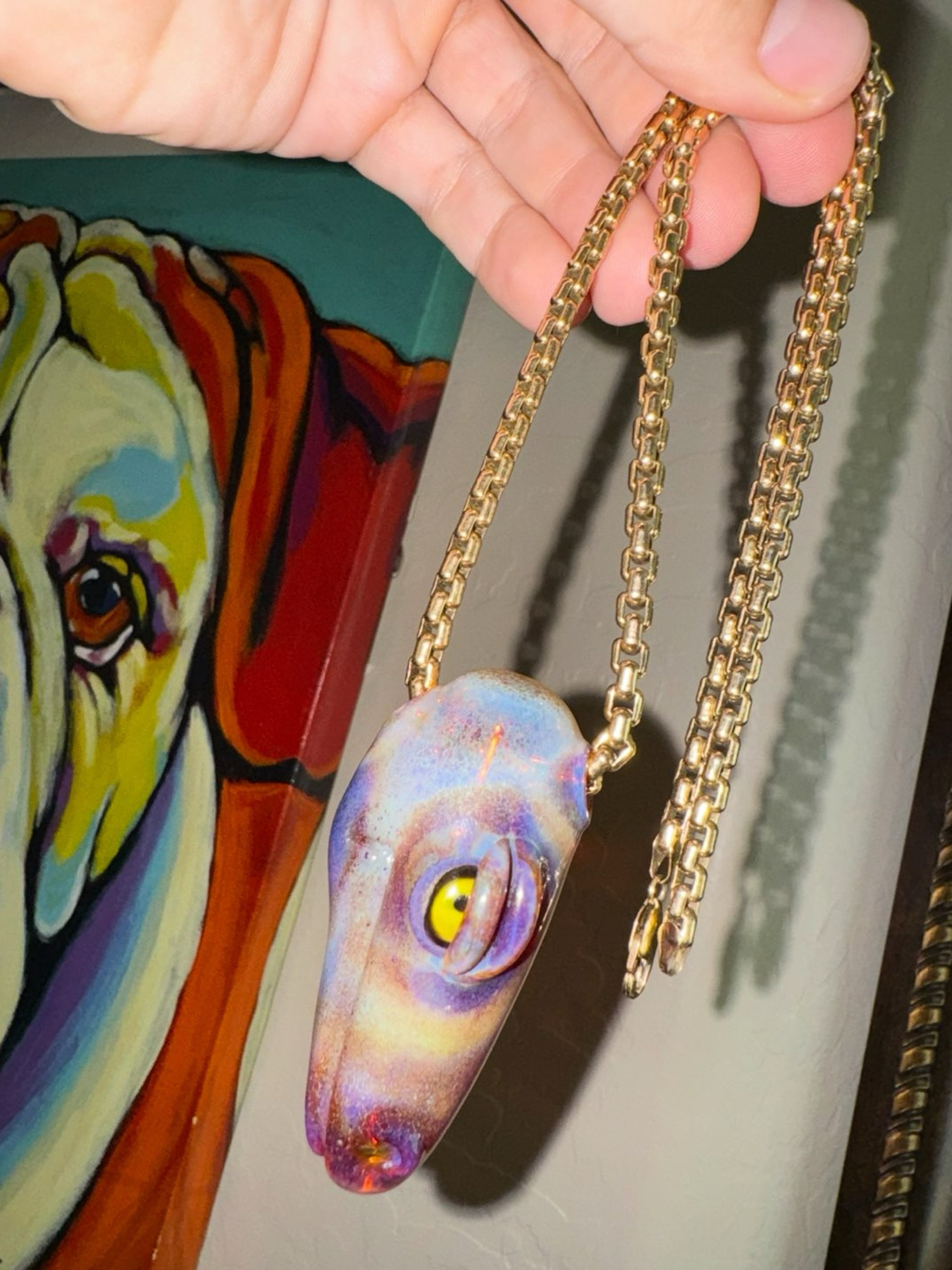 Preview pic of Elbo Dino Head Pendant