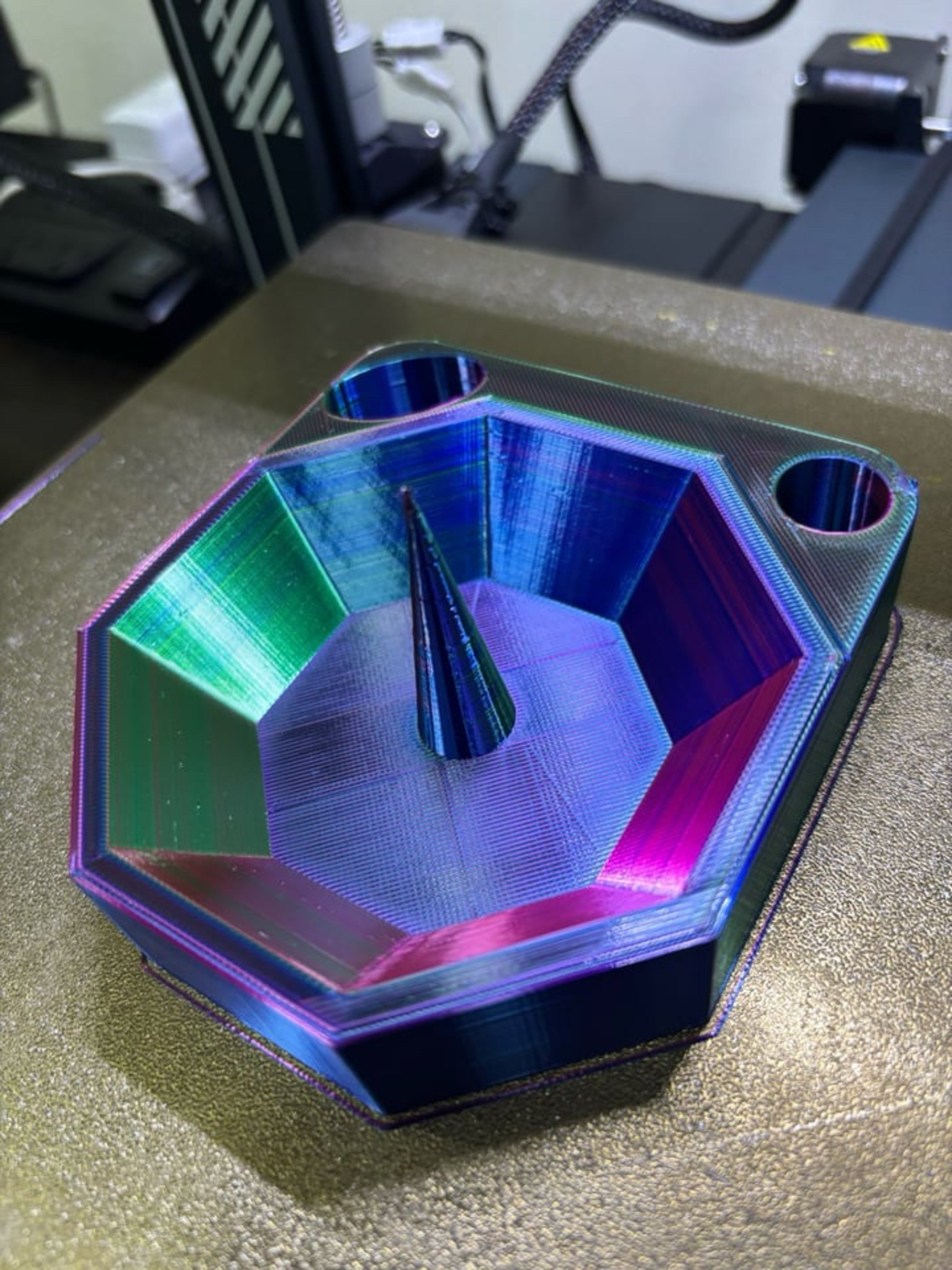 Preview pic of Custom engraved 3D Printed Heat-Resistant Debowler + Lighter Holder