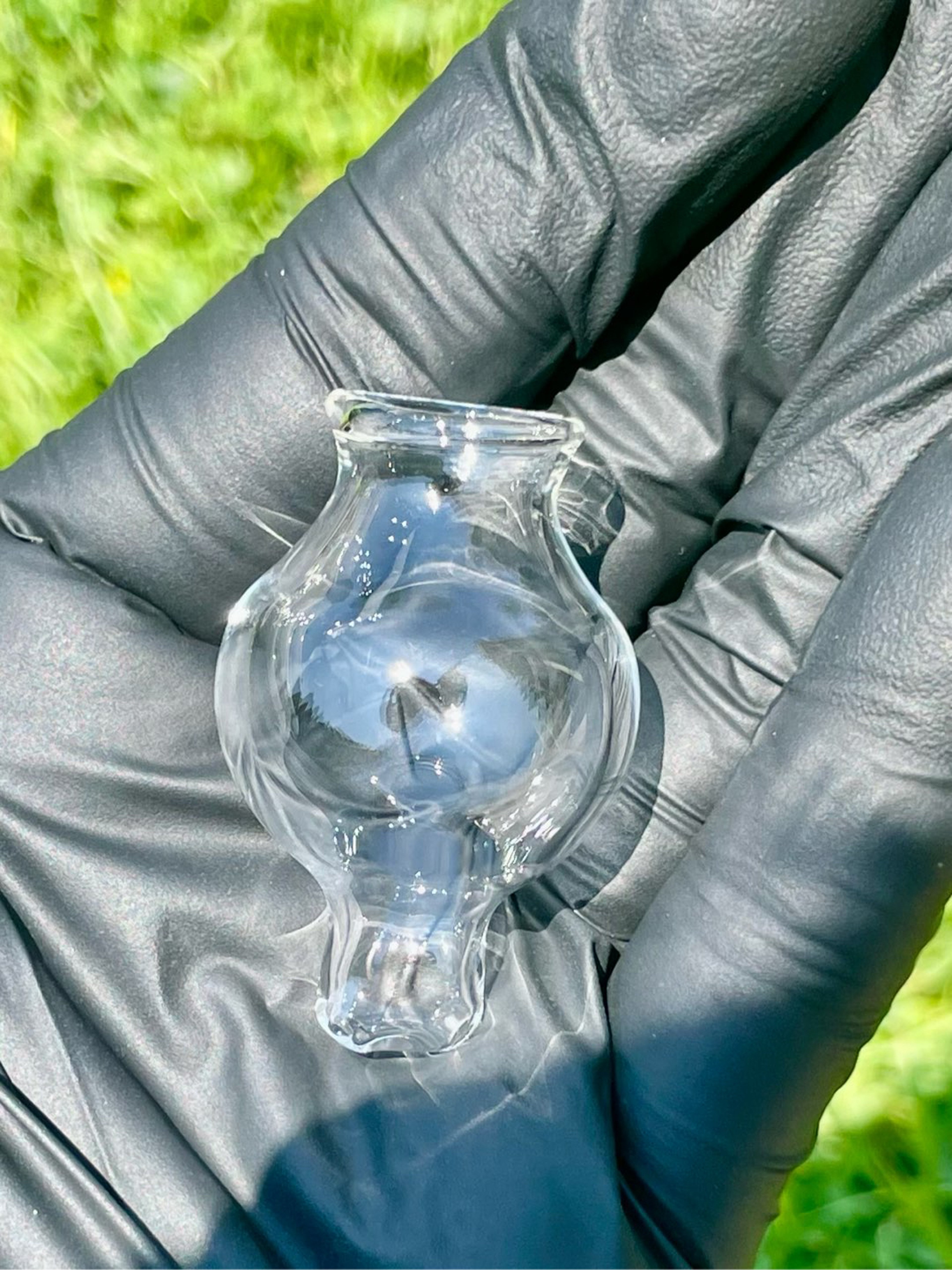 Preview pic of Bubble cap clear jam glass